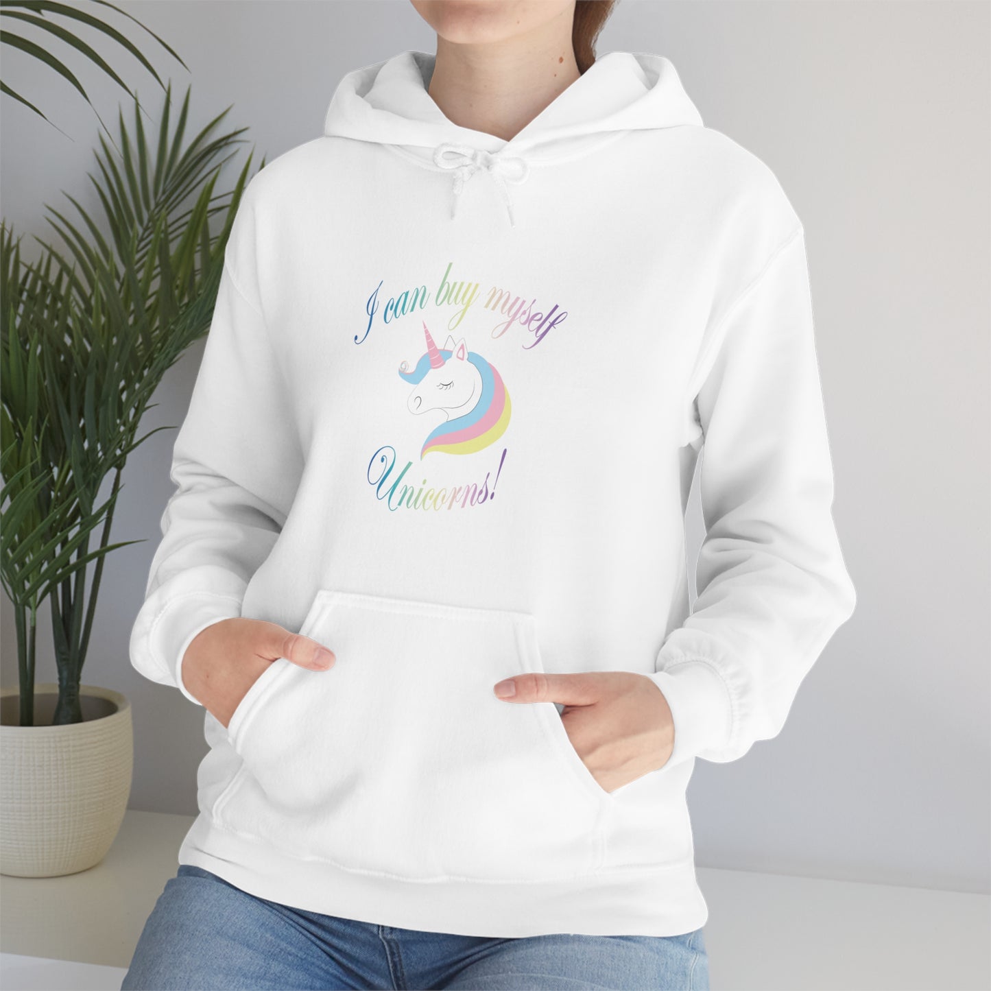 I Can Buy Myself Unicorns! Unisex Heavy Blend™ Hooded Sweatshirt