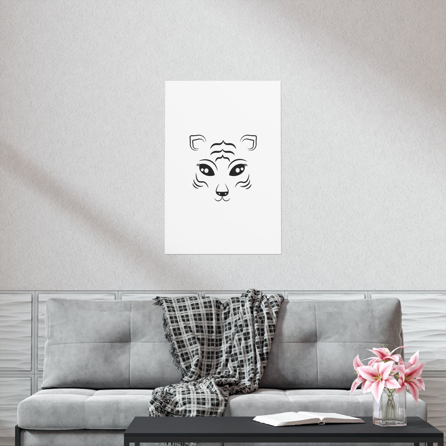 Tiger Face Art Premium Matte Vertical Posters