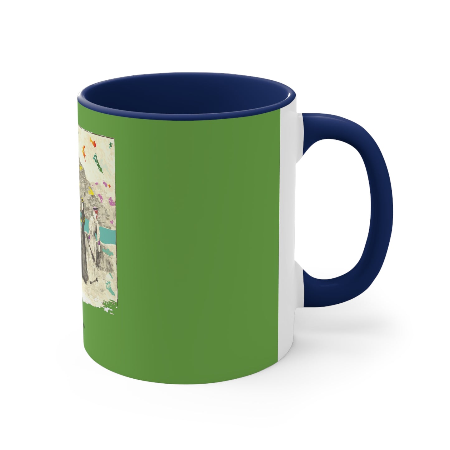 Without Delay Art Accent Coffee Mug, 11oz