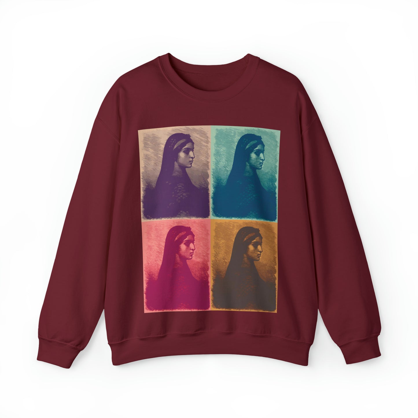 Koptic Woman Art Unisex Heavy Blend Crewneck Sweatshirt