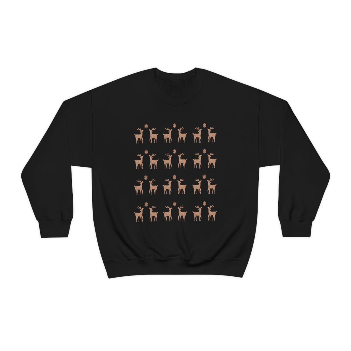 Golden Stag Pattern Unisex Heavy Blend™ Crewneck Sweatshirt