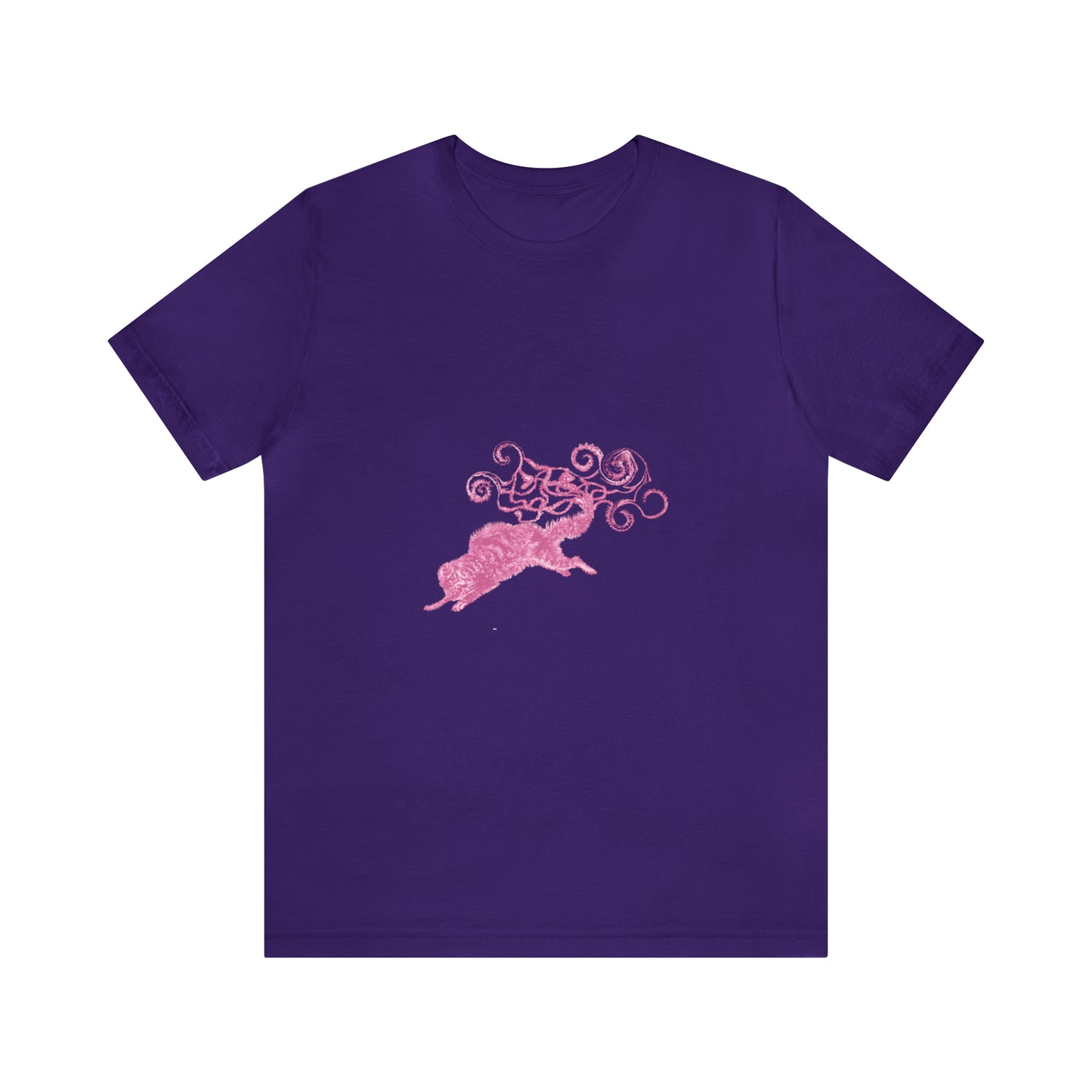 Pink Cat's Tail Art Unisex Jersey Short Sleeve Tee