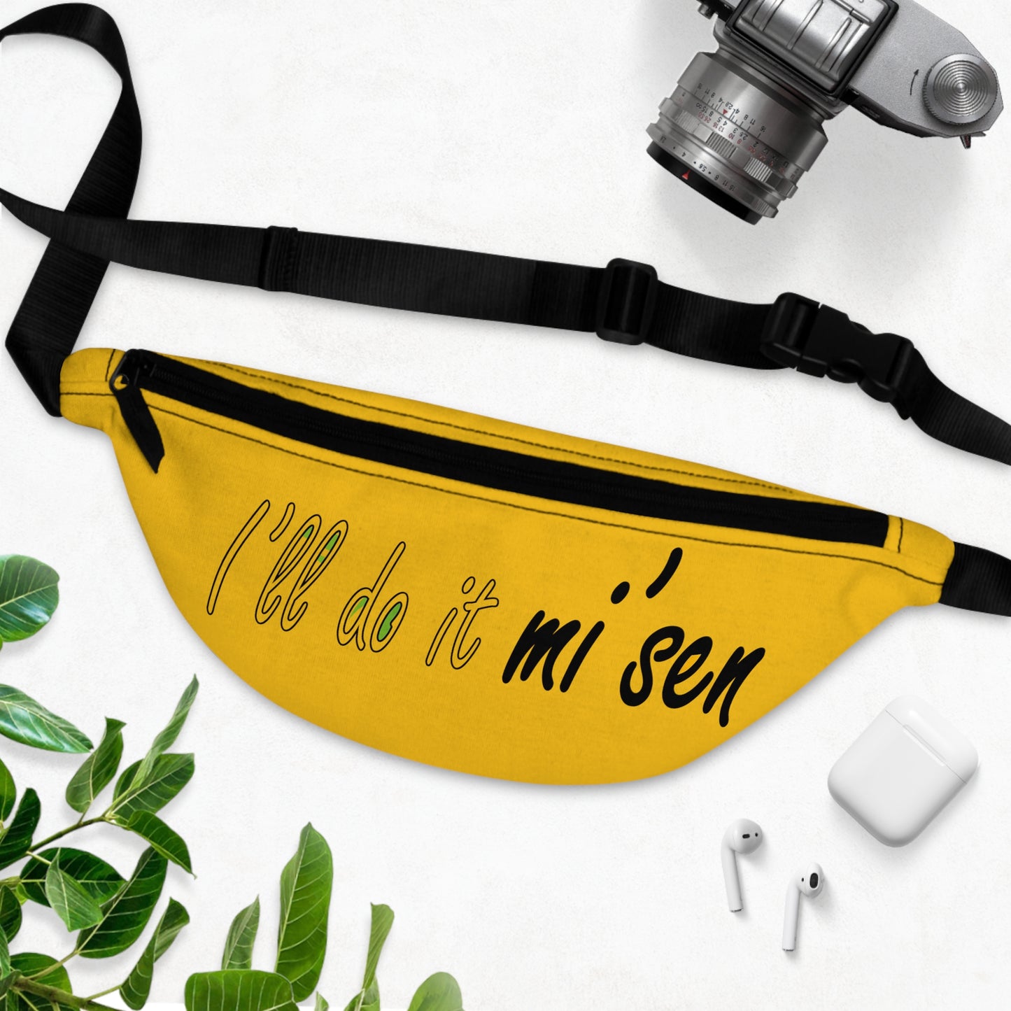 I'll do it mi' sen Sheffield Dialect Quote, Yellow Fanny Pack