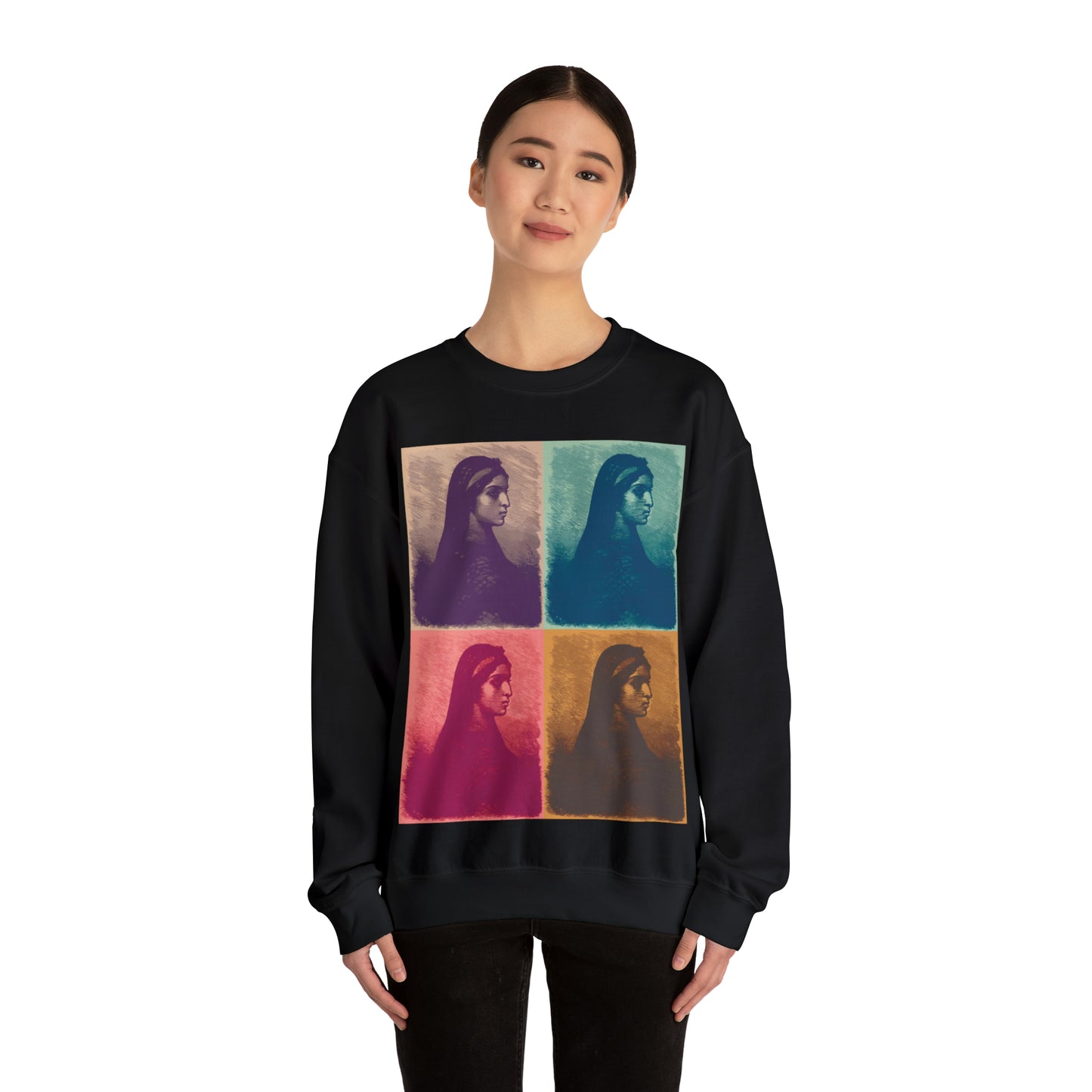 Koptic Woman Art Unisex Heavy Blend Crewneck Sweatshirt