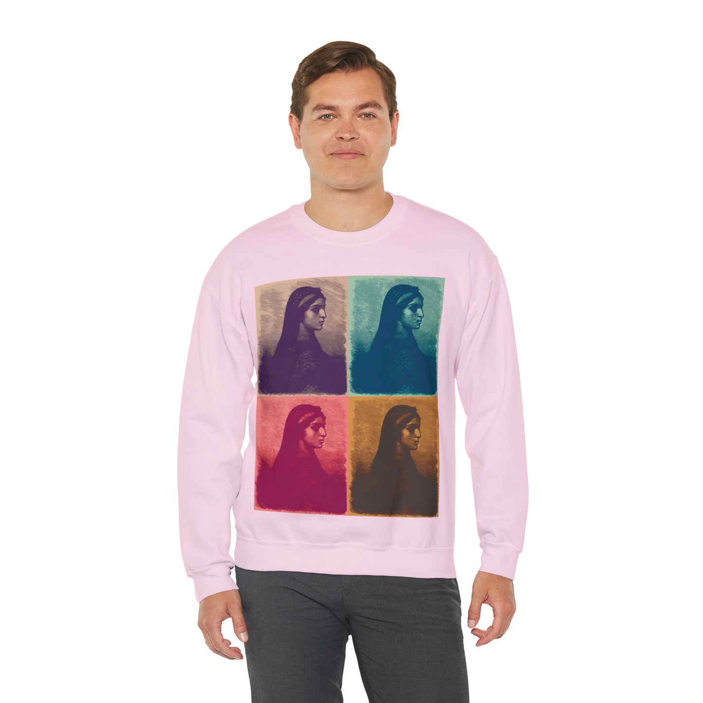 Koptic Woman Art Unisex Heavy Blend Crewneck Sweatshirt