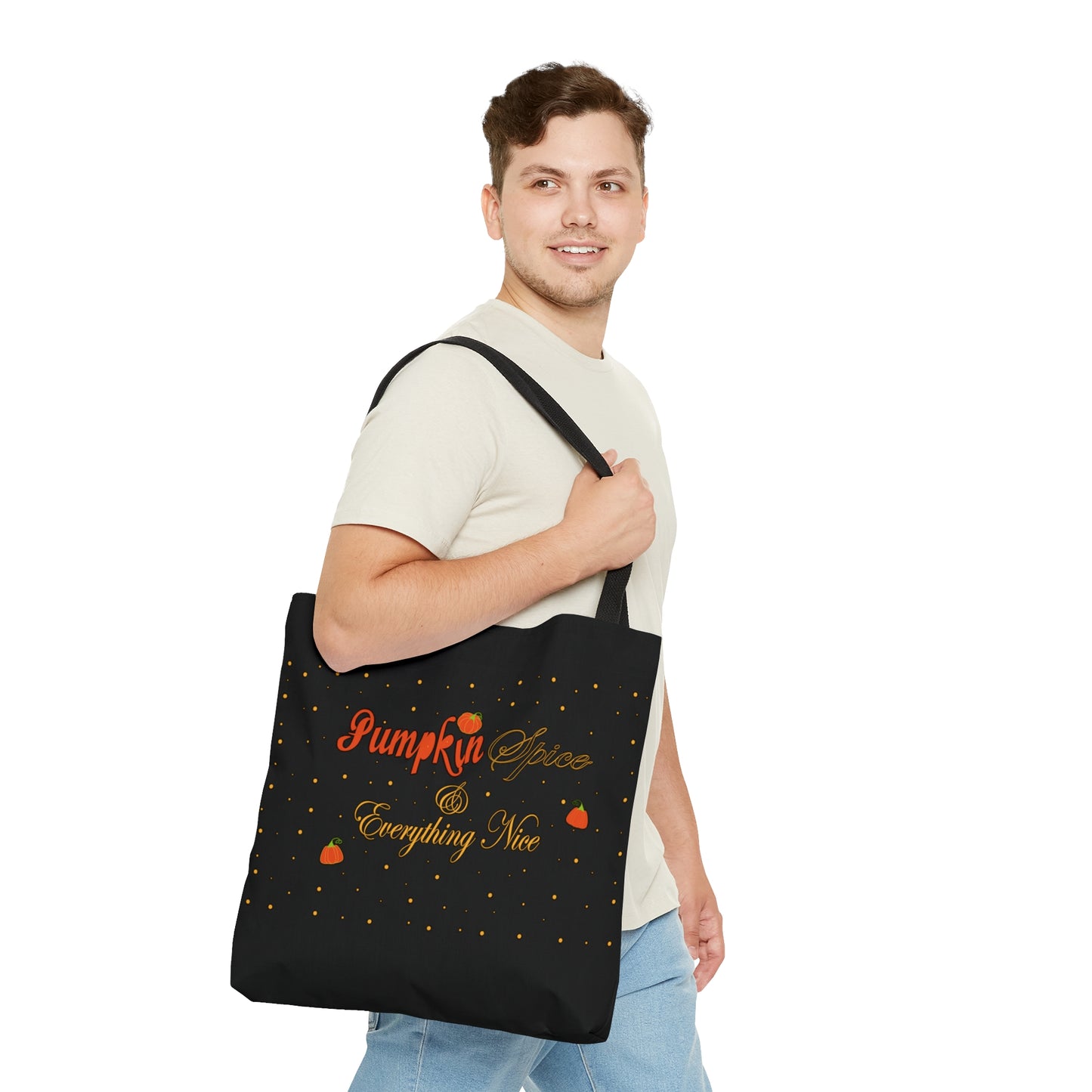 Pumpkin Spice & Everything Nice Tote Bag (AOP)