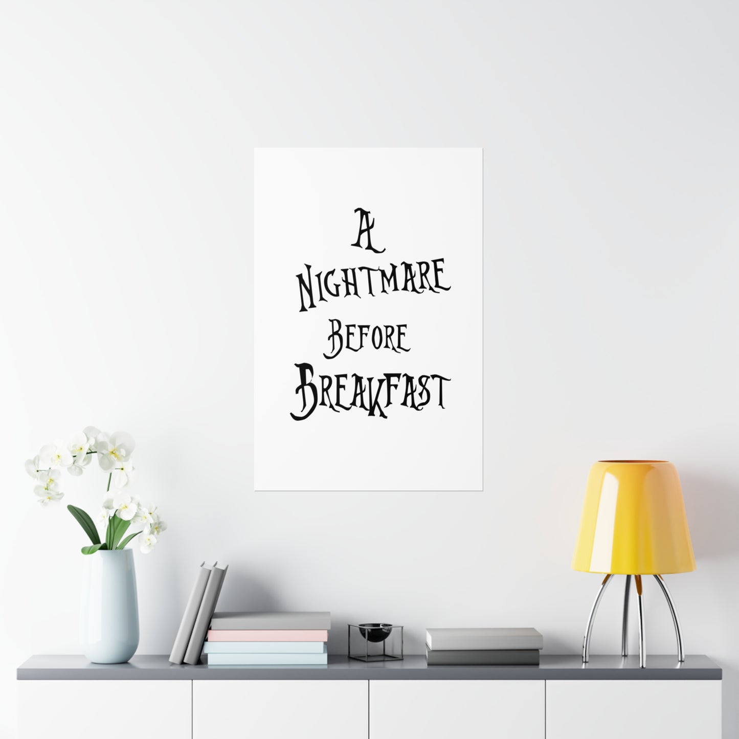 A Nightmare Before Breakfast Premium Matte Vertical Posters