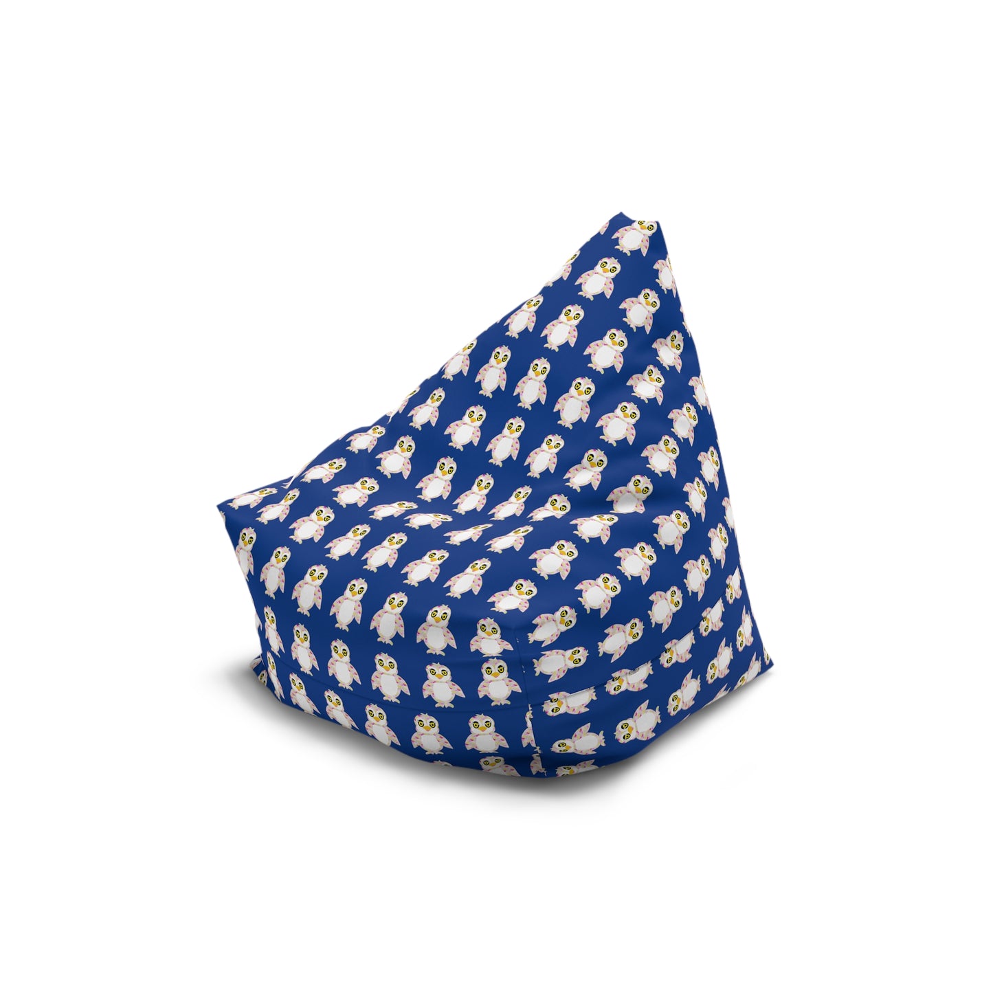 The Penguinies Dark Blue Bean Bag Chair Cover