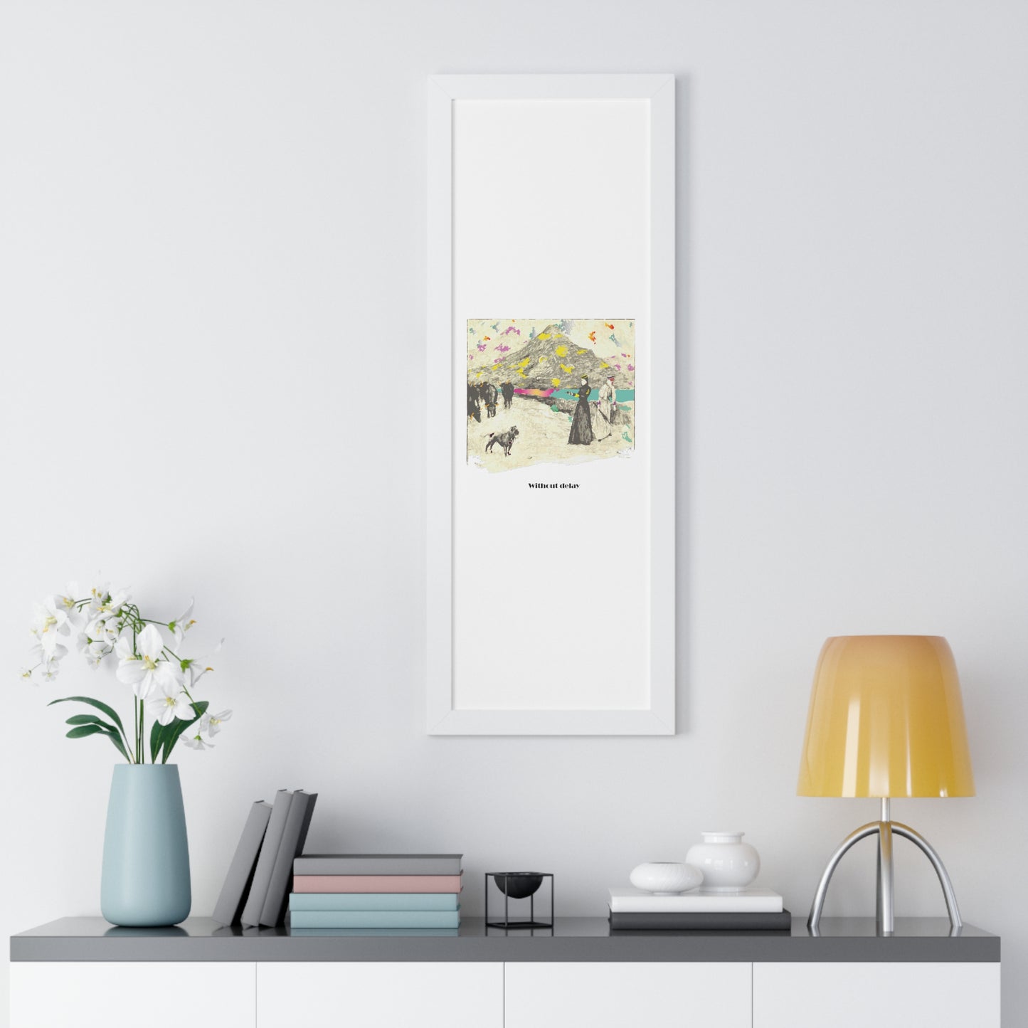 Without Delay Art Framed Vertical Poster