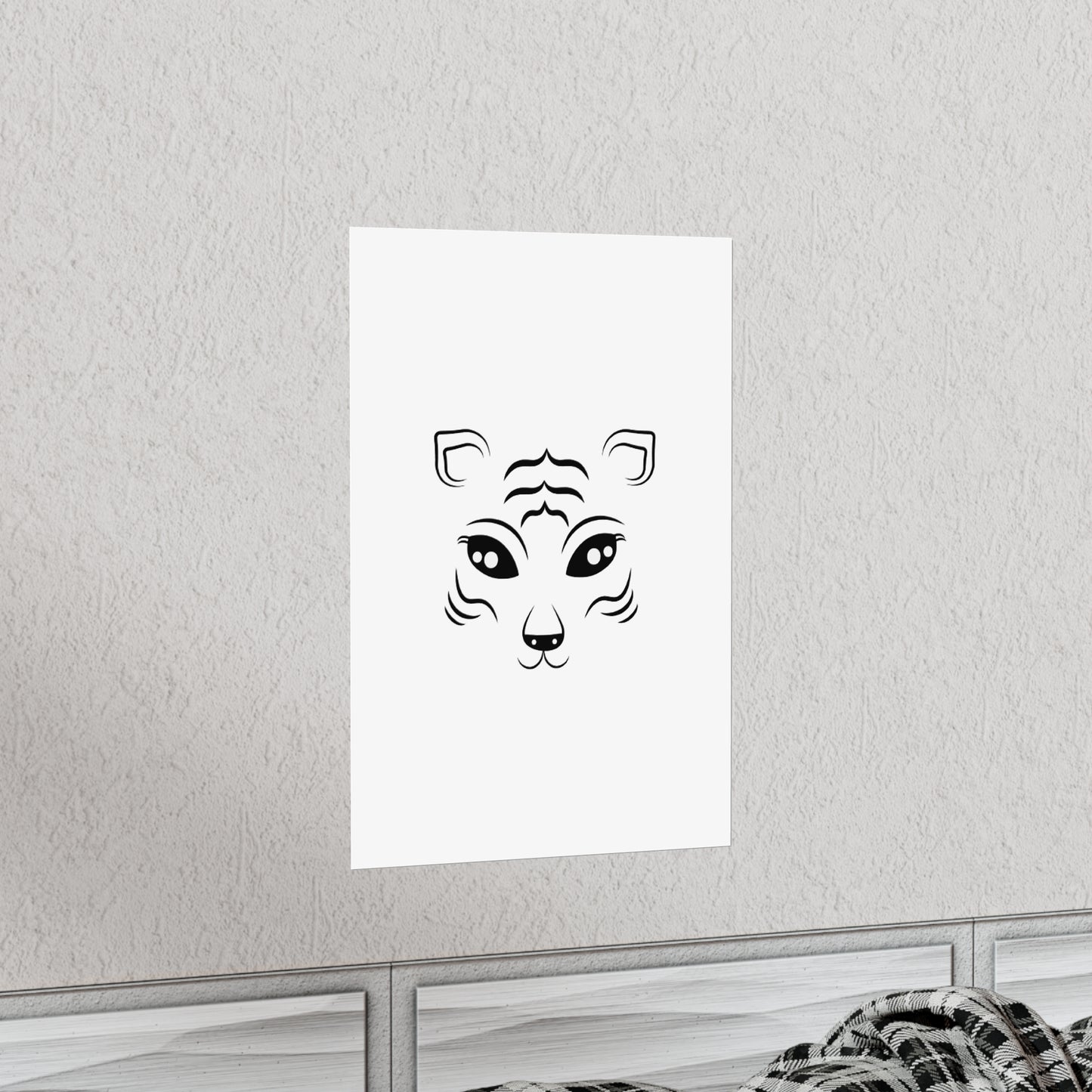 Tiger Face Art Premium Matte Vertical Posters