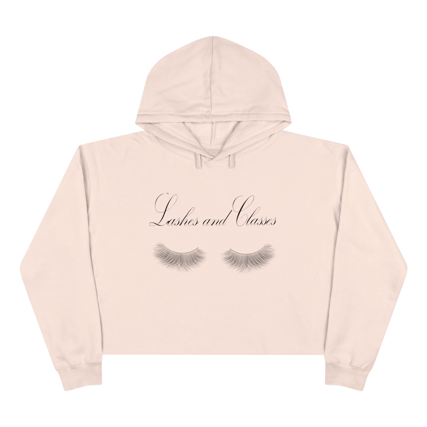 Lashes & Classes Crop Hoodie