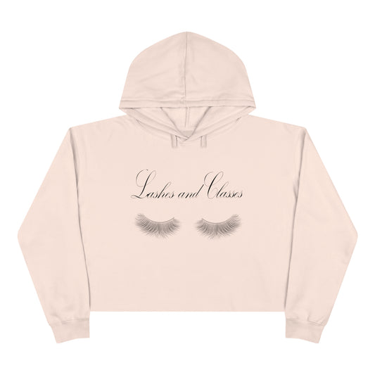 Lashes & Classes Crop Hoodie