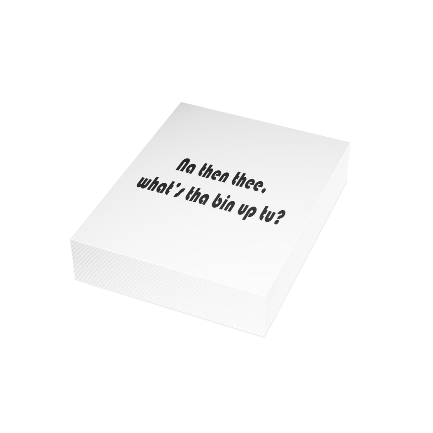 Na then thee, what's tha bin upt to? Sheffield Dialect Greeting Cards (1, 10, 30, and 50pcs)