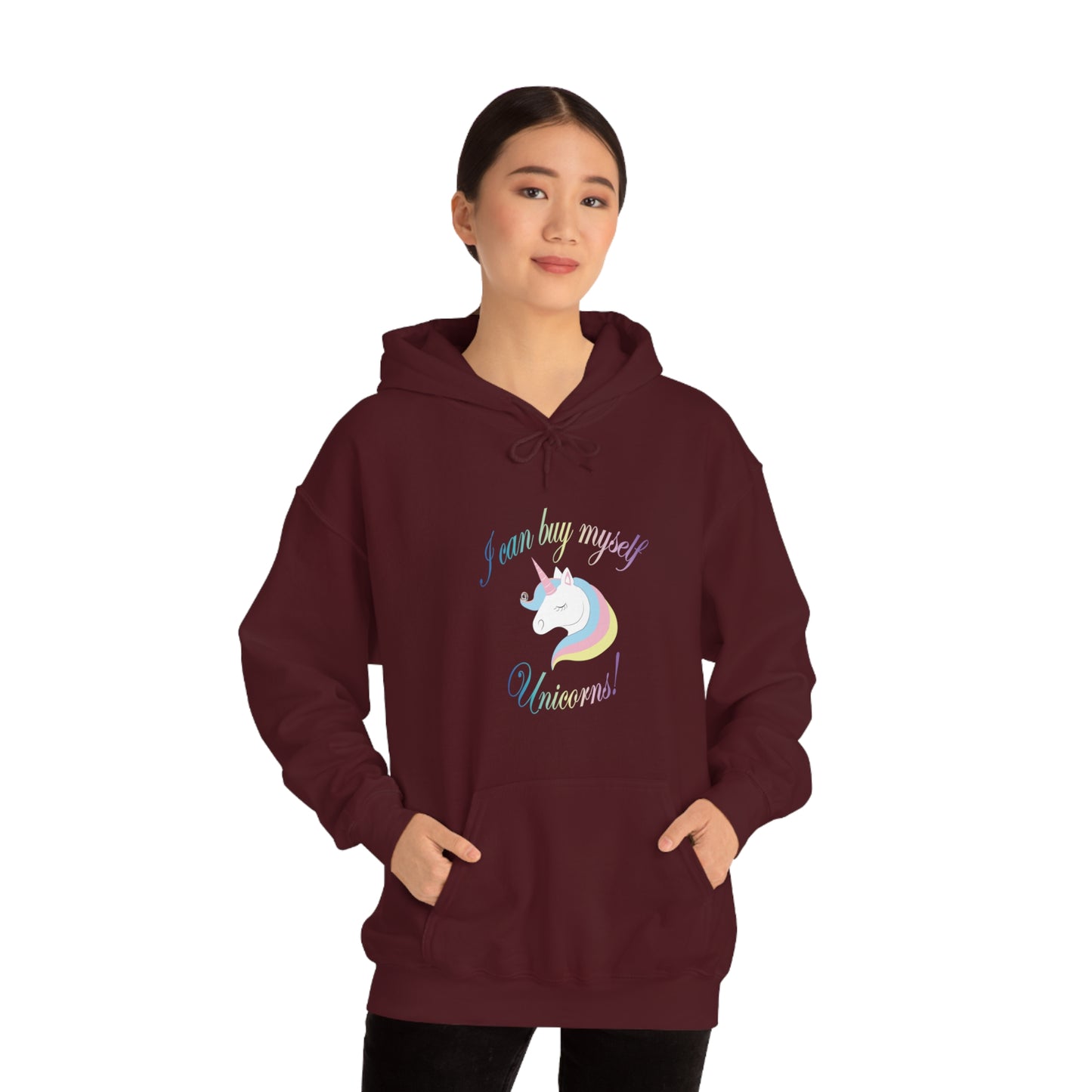 I Can Buy Myself Unicorns! Unisex Heavy Blend™ Hooded Sweatshirt