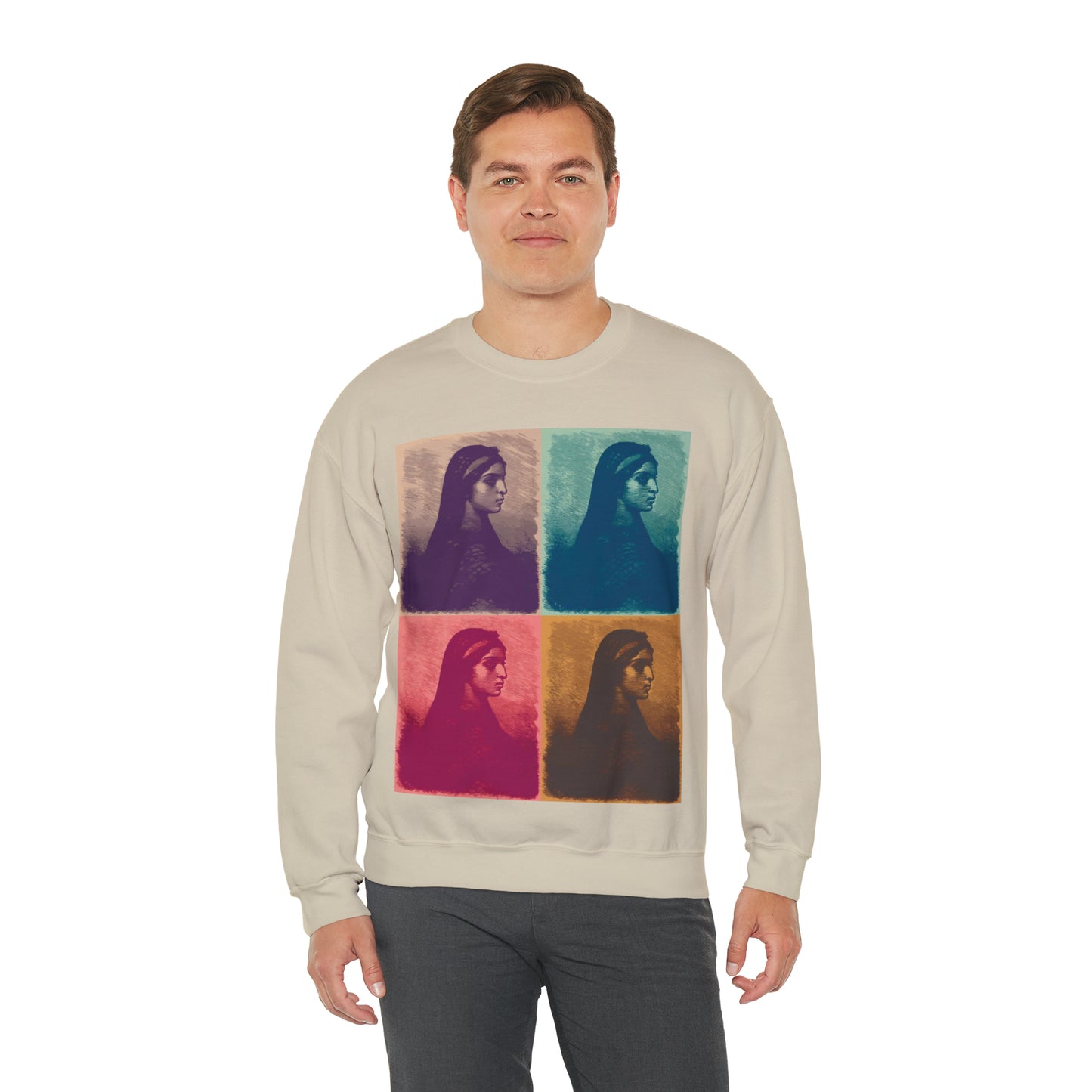 Koptic Woman Art Unisex Heavy Blend Crewneck Sweatshirt