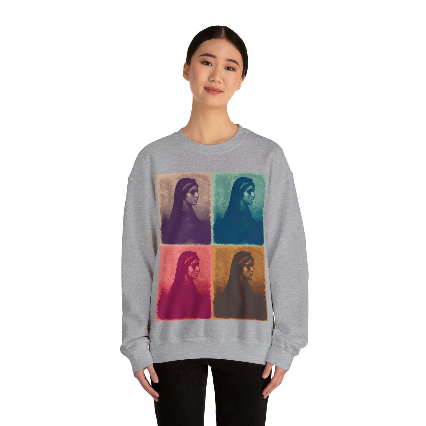 Koptic Woman Art Unisex Heavy Blend Crewneck Sweatshirt