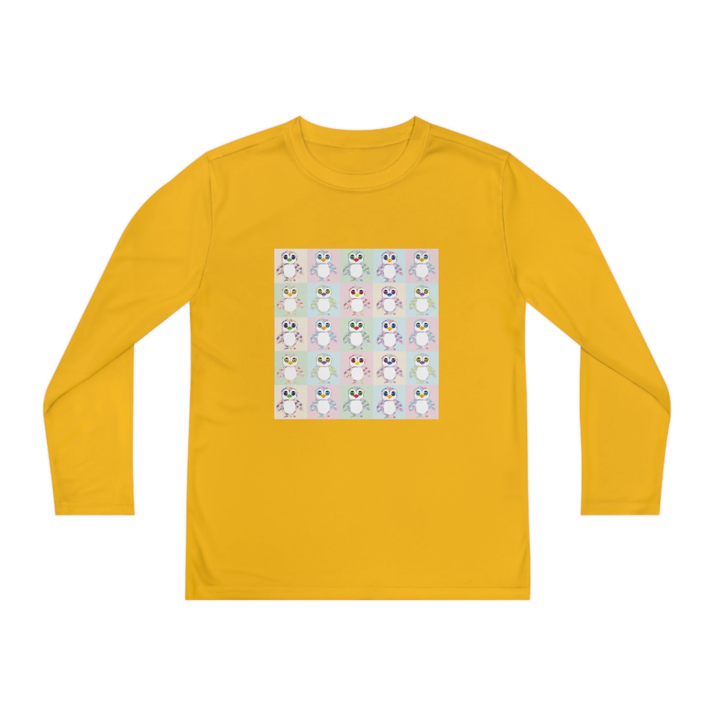 The Penguinies Pop Art Youth Long Sleeve Competitor Tee