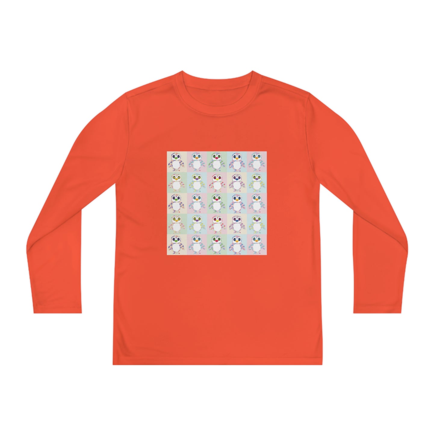 The Penguinies Pop Art Youth Long Sleeve Competitor Tee