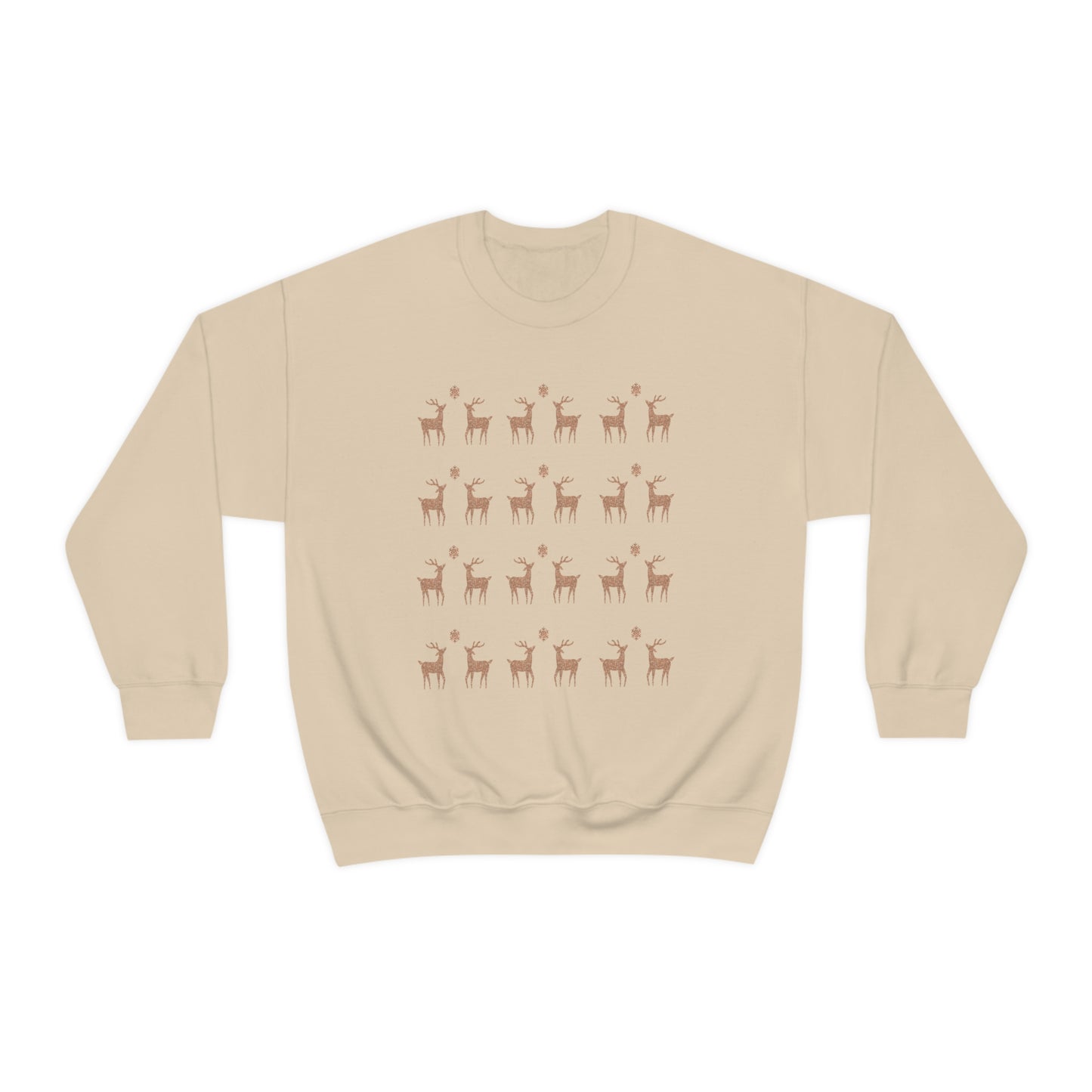 Golden Stag Pattern Unisex Heavy Blend™ Crewneck Sweatshirt