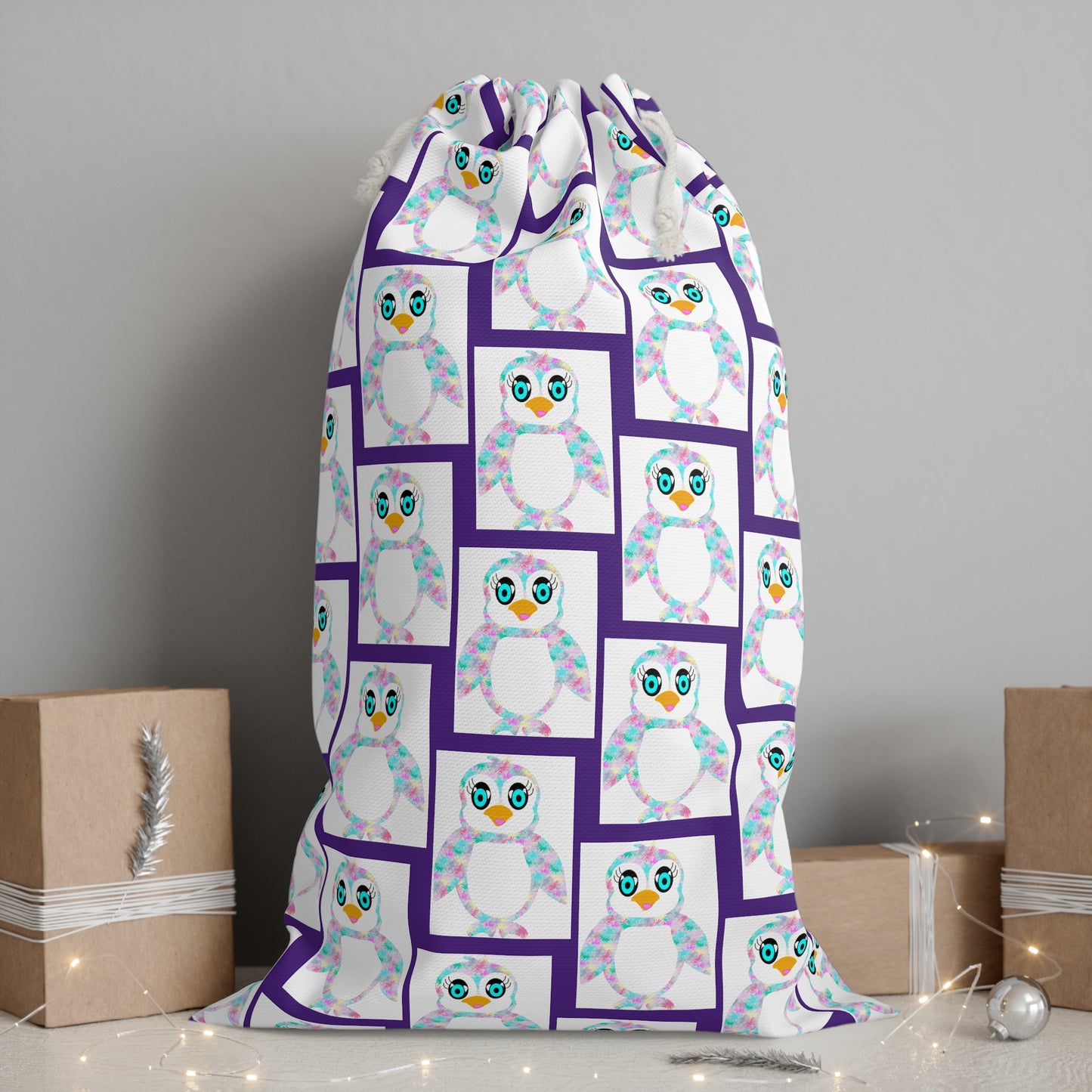 The Penguinies Pattern, Purple Sack