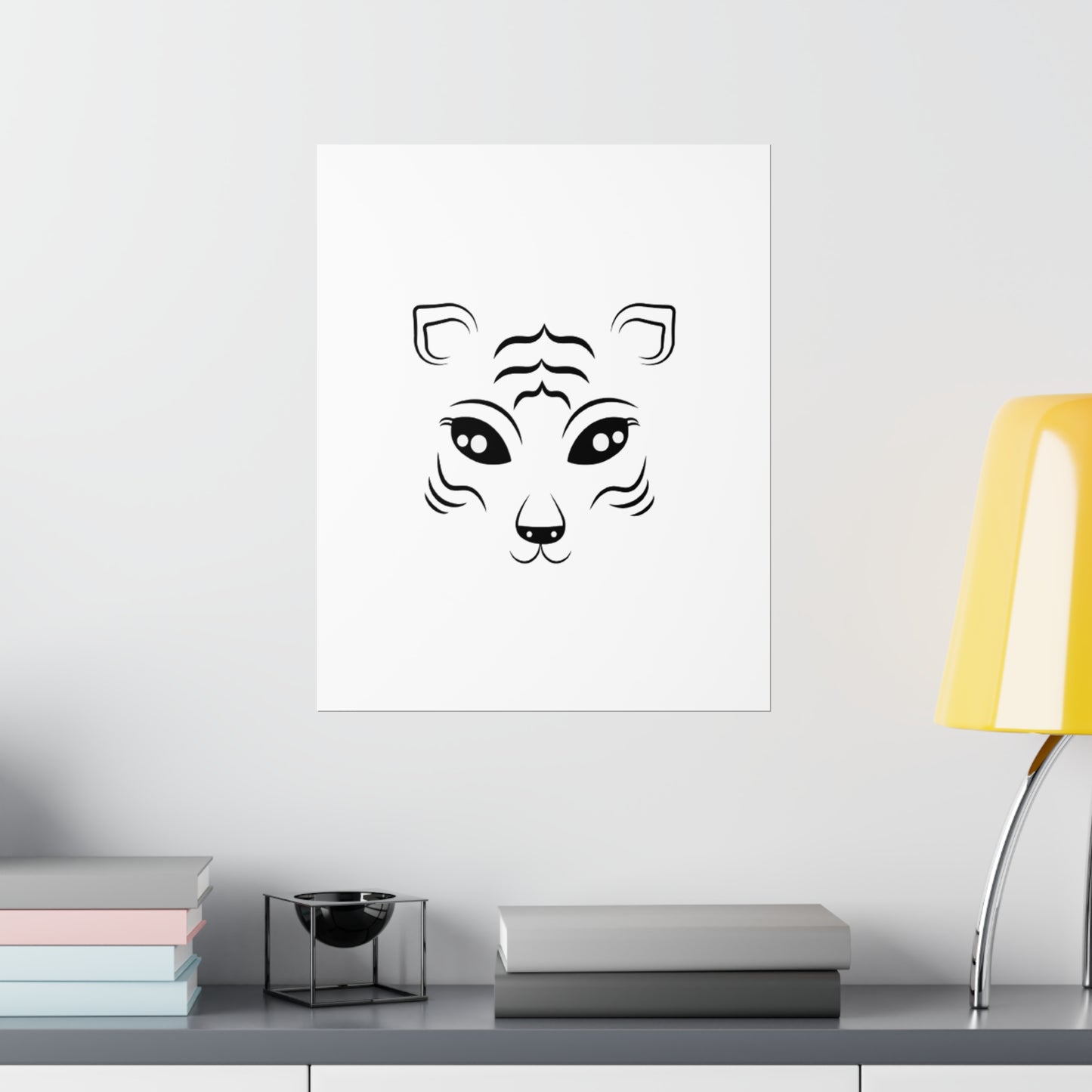 Tiger Face Art Premium Matte Vertical Posters