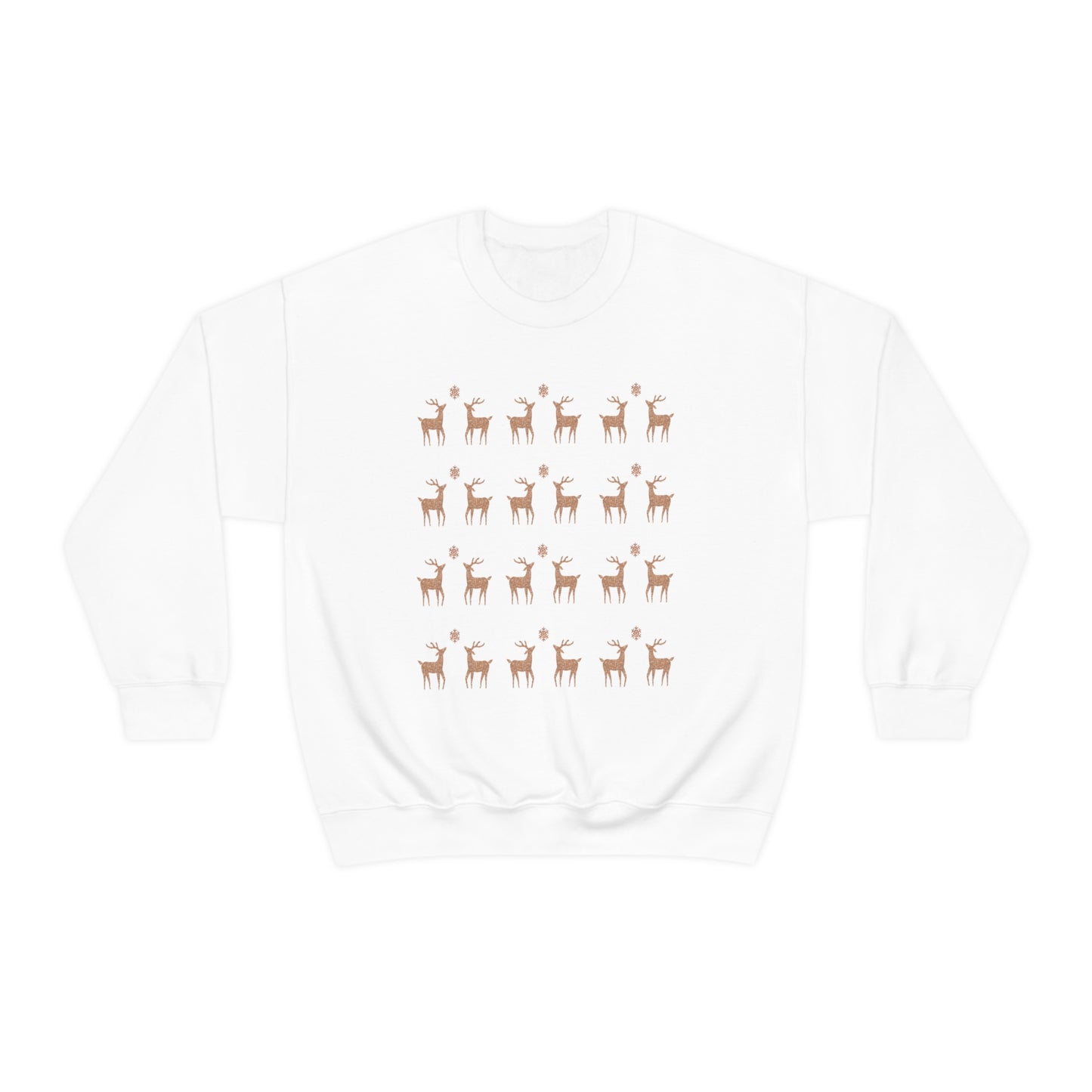 Golden Stag Pattern Unisex Heavy Blend™ Crewneck Sweatshirt