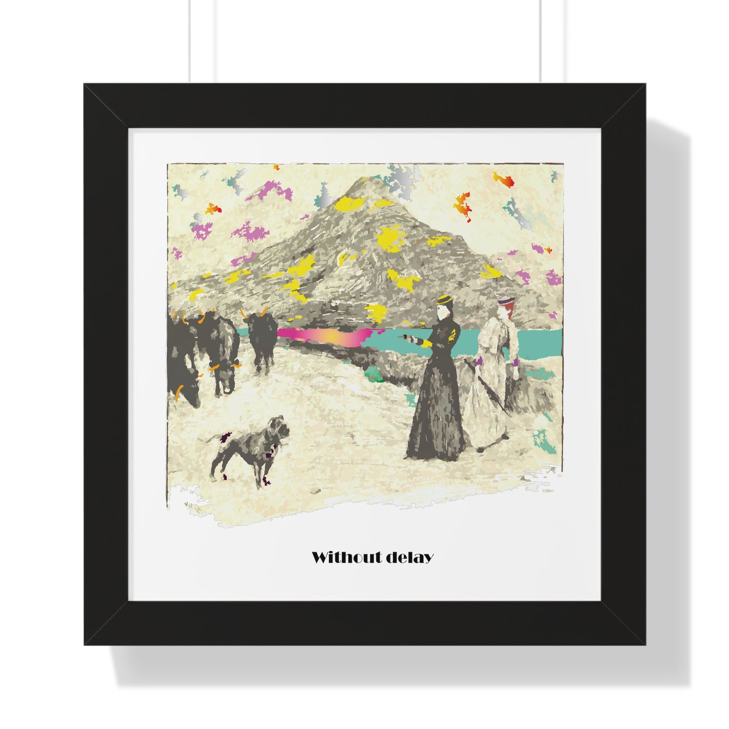 Without Delay Art Framed Vertical Poster