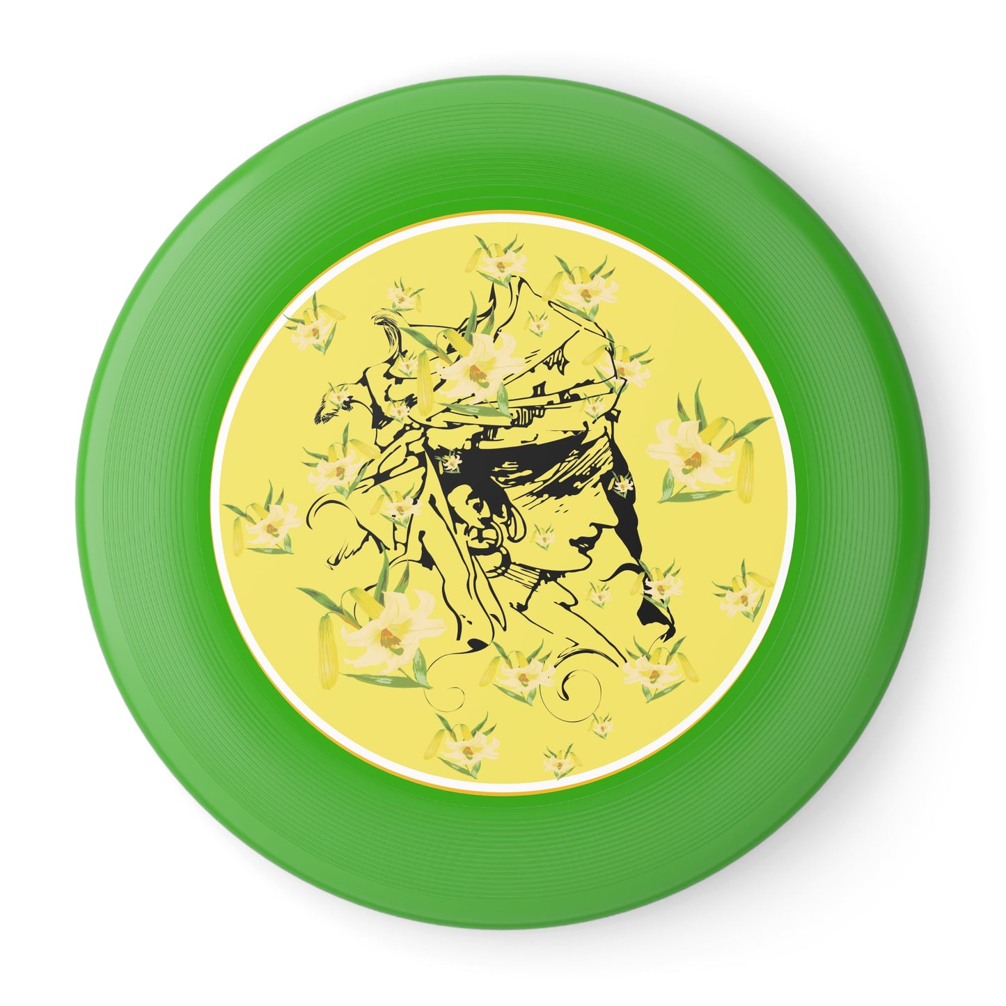 Daffodil Woman Art Wham-O Frisbee