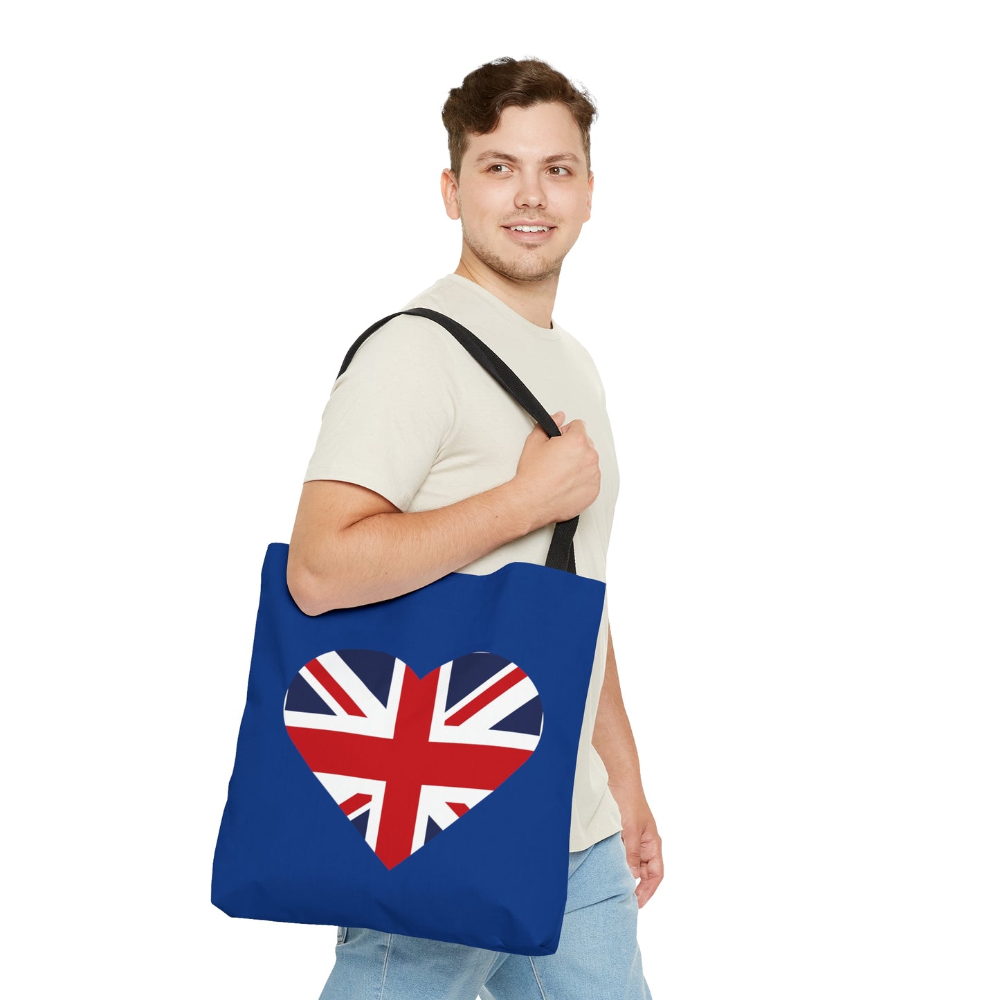 Union Jack Heart Tote Bag (AOP)