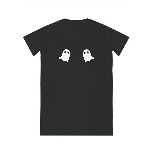 Ghost Boobies Spinner T-Shirt Dress