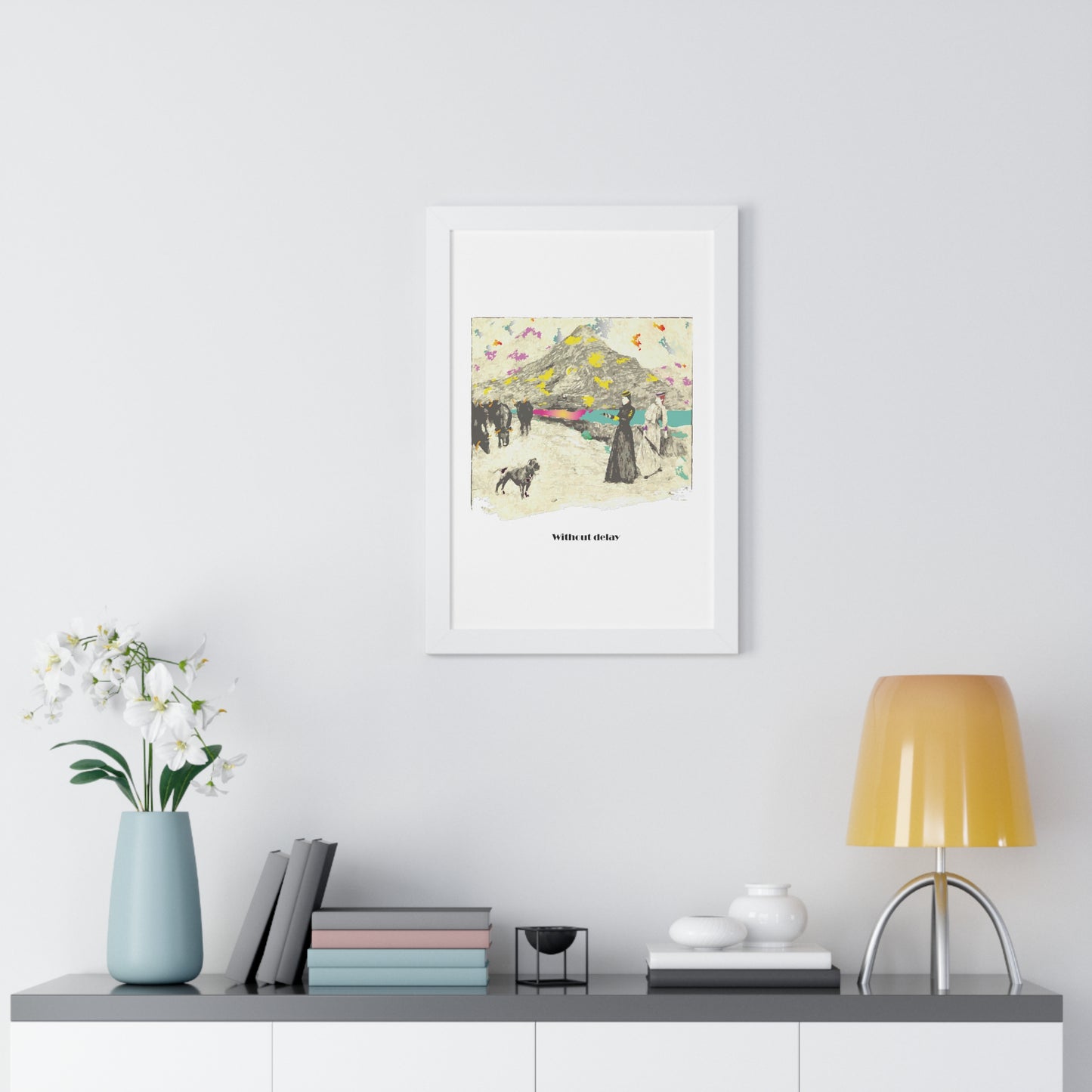 Without Delay Art Framed Vertical Poster