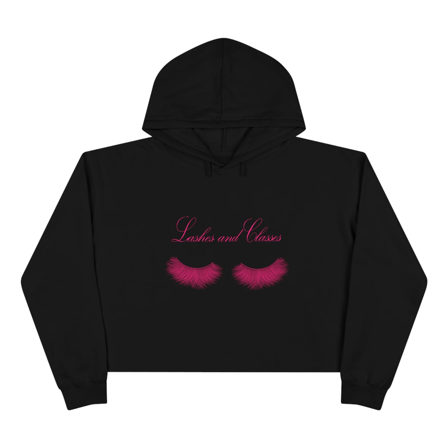 Lashes & Classes Crop Hoodie