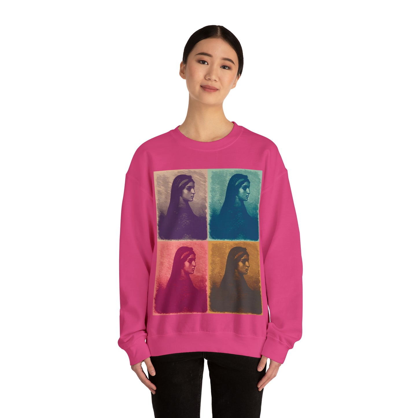 Koptic Woman Art Unisex Heavy Blend Crewneck Sweatshirt