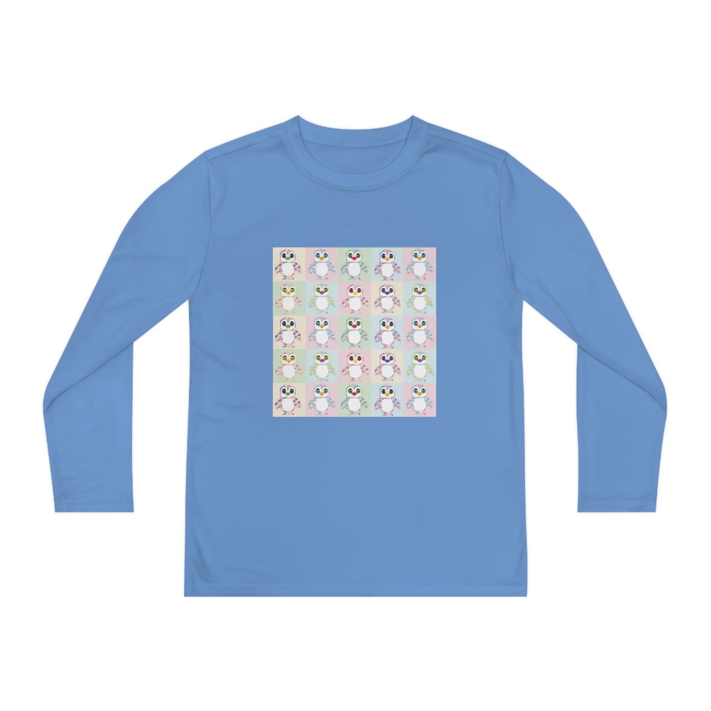 The Penguinies Pop Art Youth Long Sleeve Competitor Tee