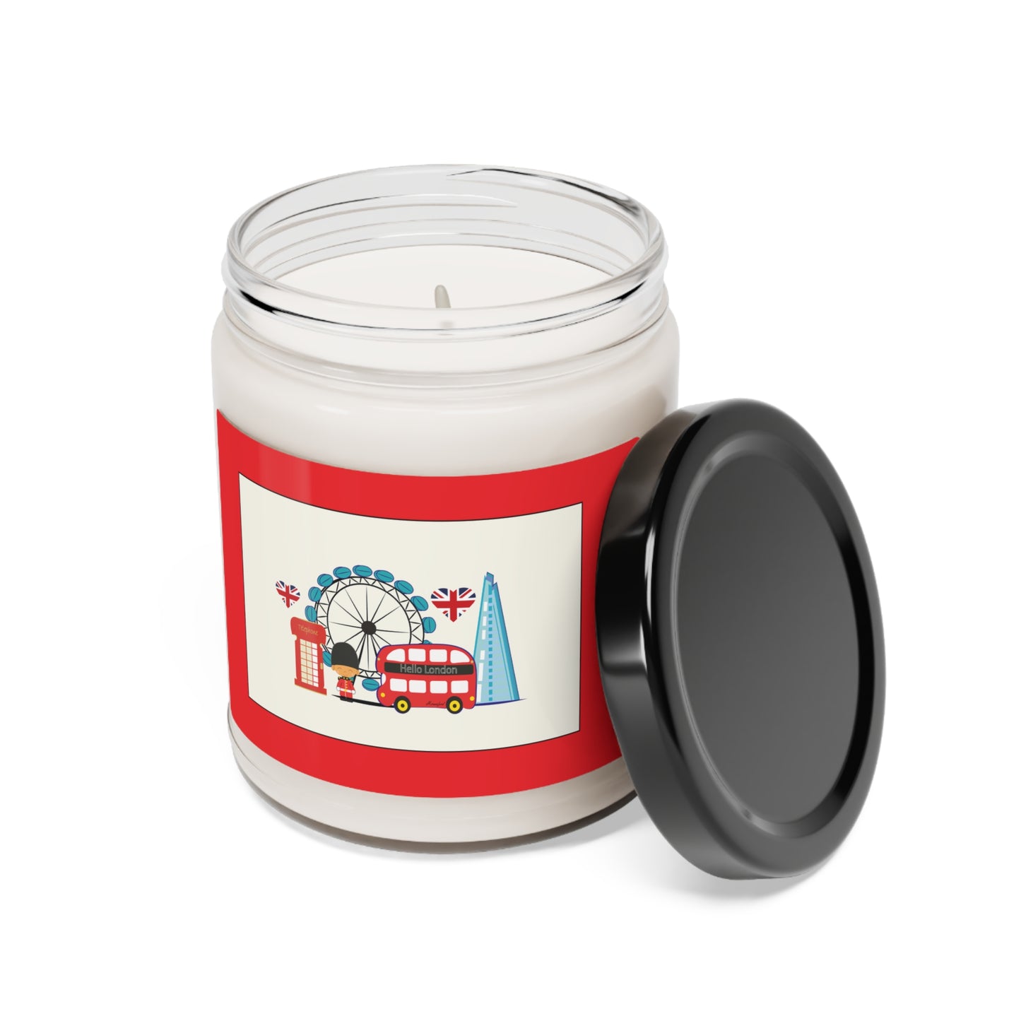 London Illustration Scented Soy Candle, 9oz