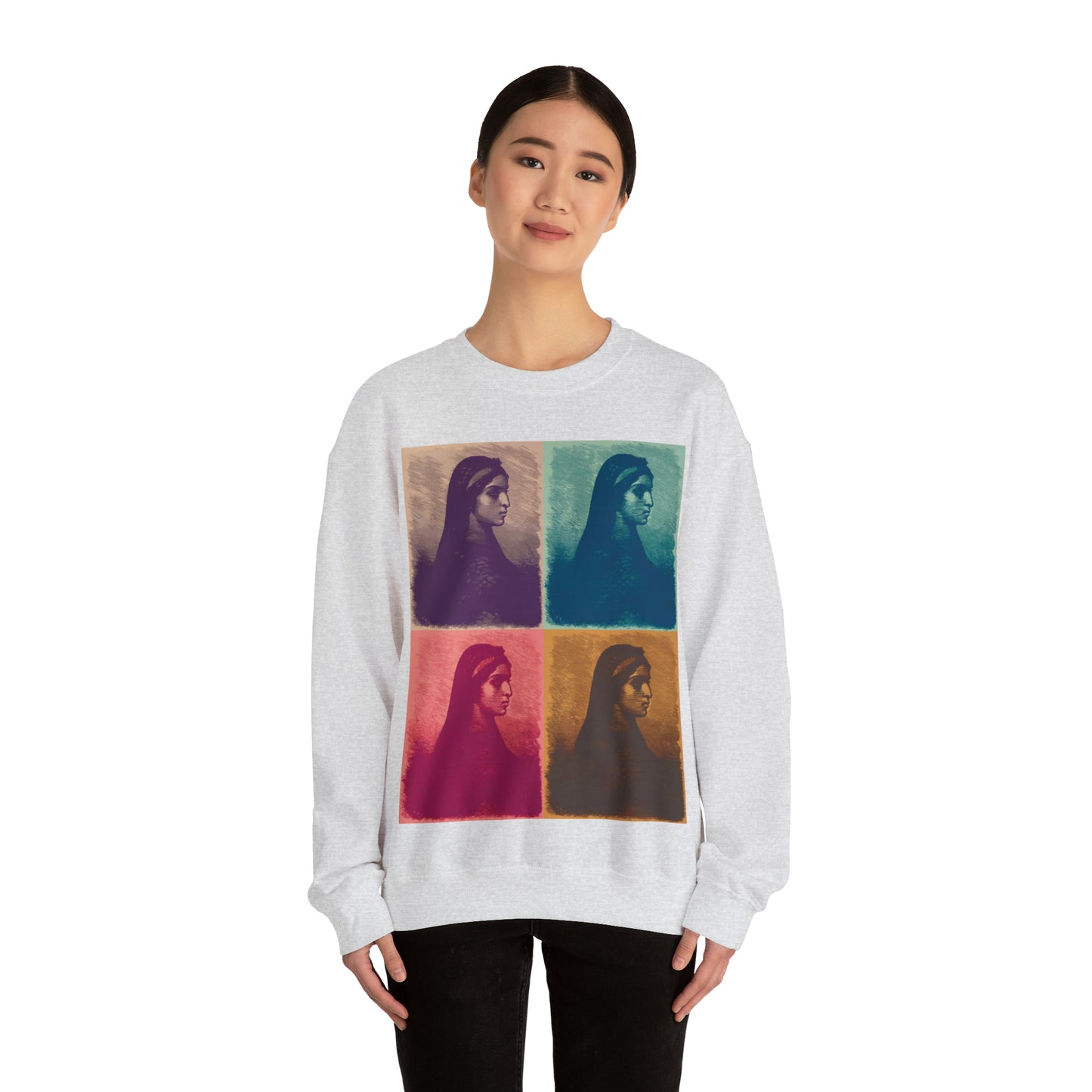 Koptic Woman Art Unisex Heavy Blend Crewneck Sweatshirt