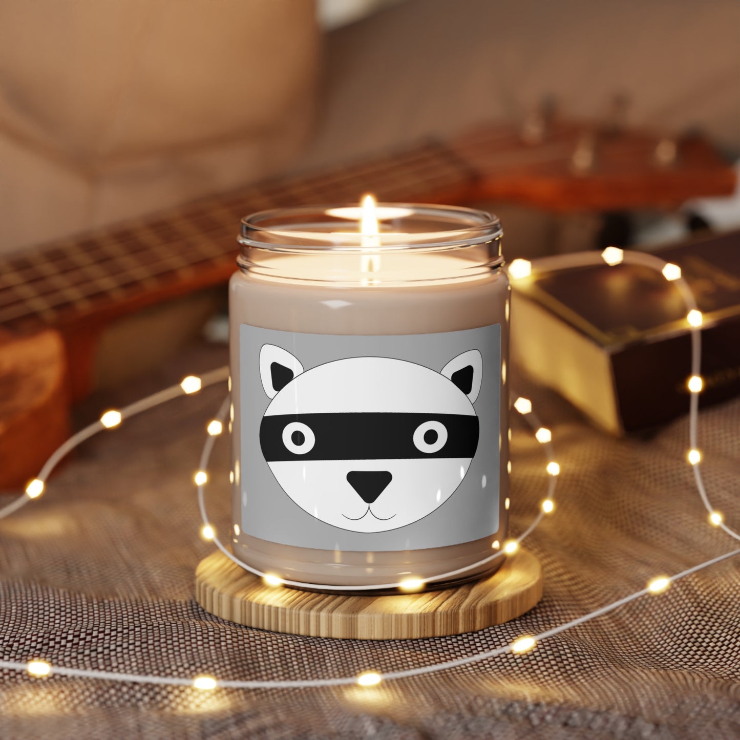 Raul The Racoon Scented Soy Candle, 9oz