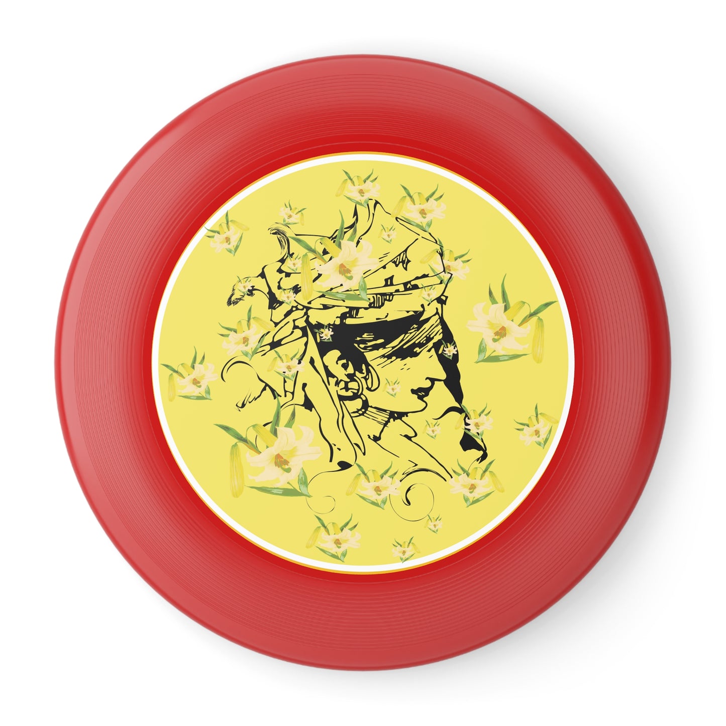 Daffodil Woman Art Wham-O Frisbee