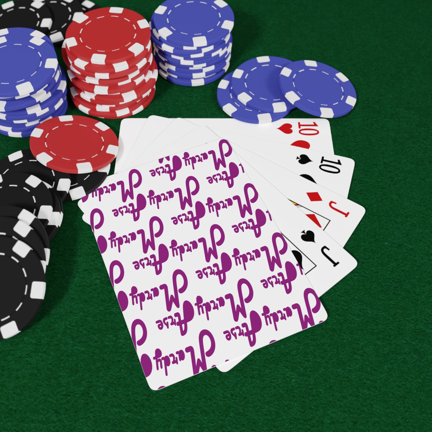 Mardy Arse, Sheffield Dialect Purple Typography Custom Poker Cards