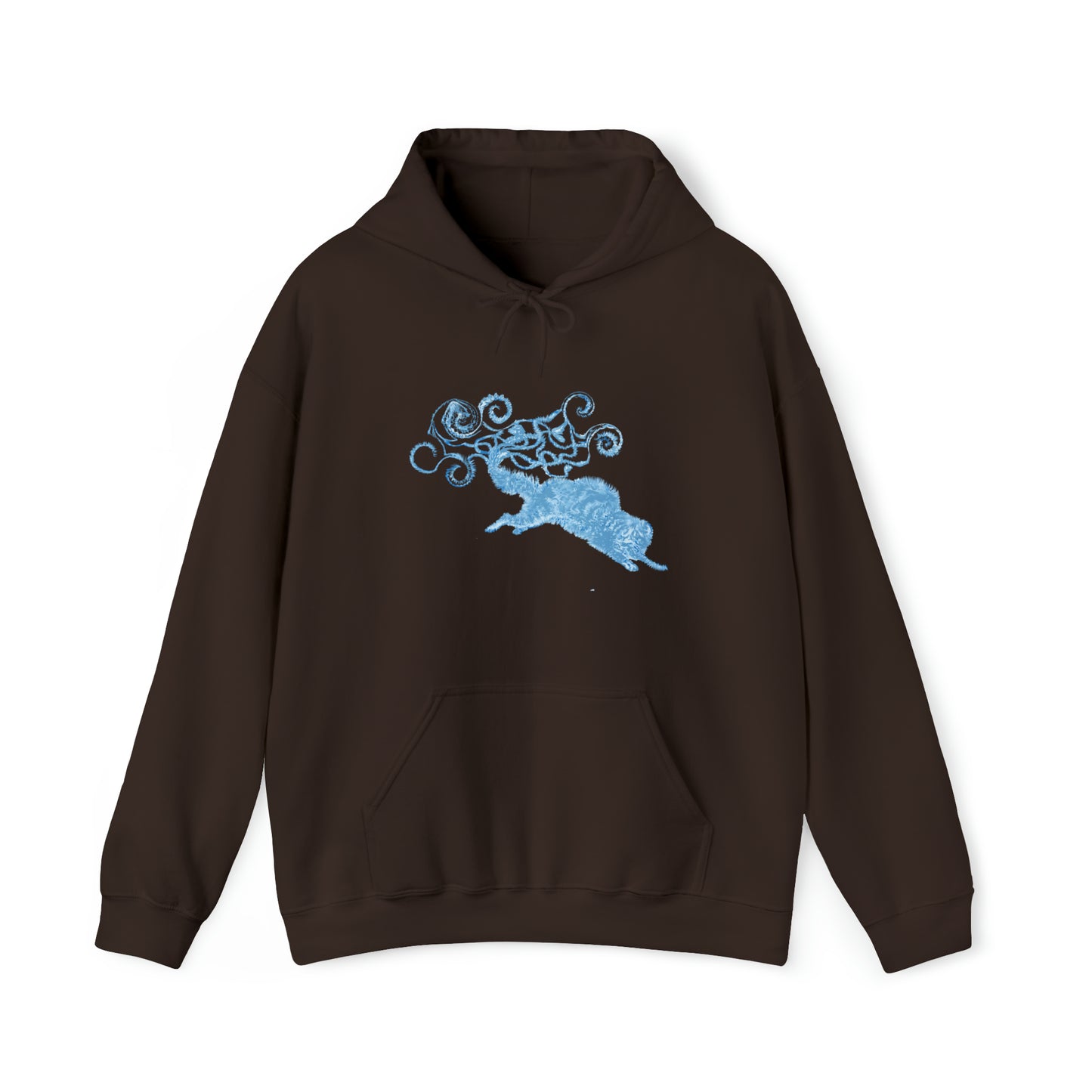 Blue Cat's Tail Art Unisex Heavy Blend™ Hooded Sweatshirt