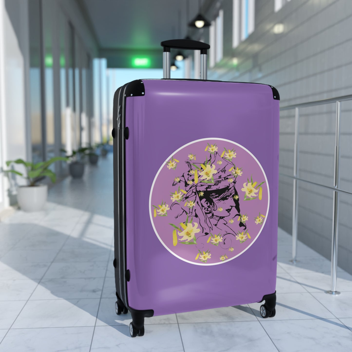 Daffodil Woman Purple Suitcase