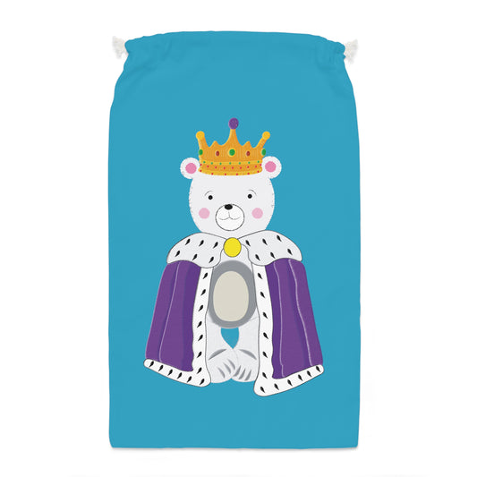 Polar Bear King, Turquoise Sack