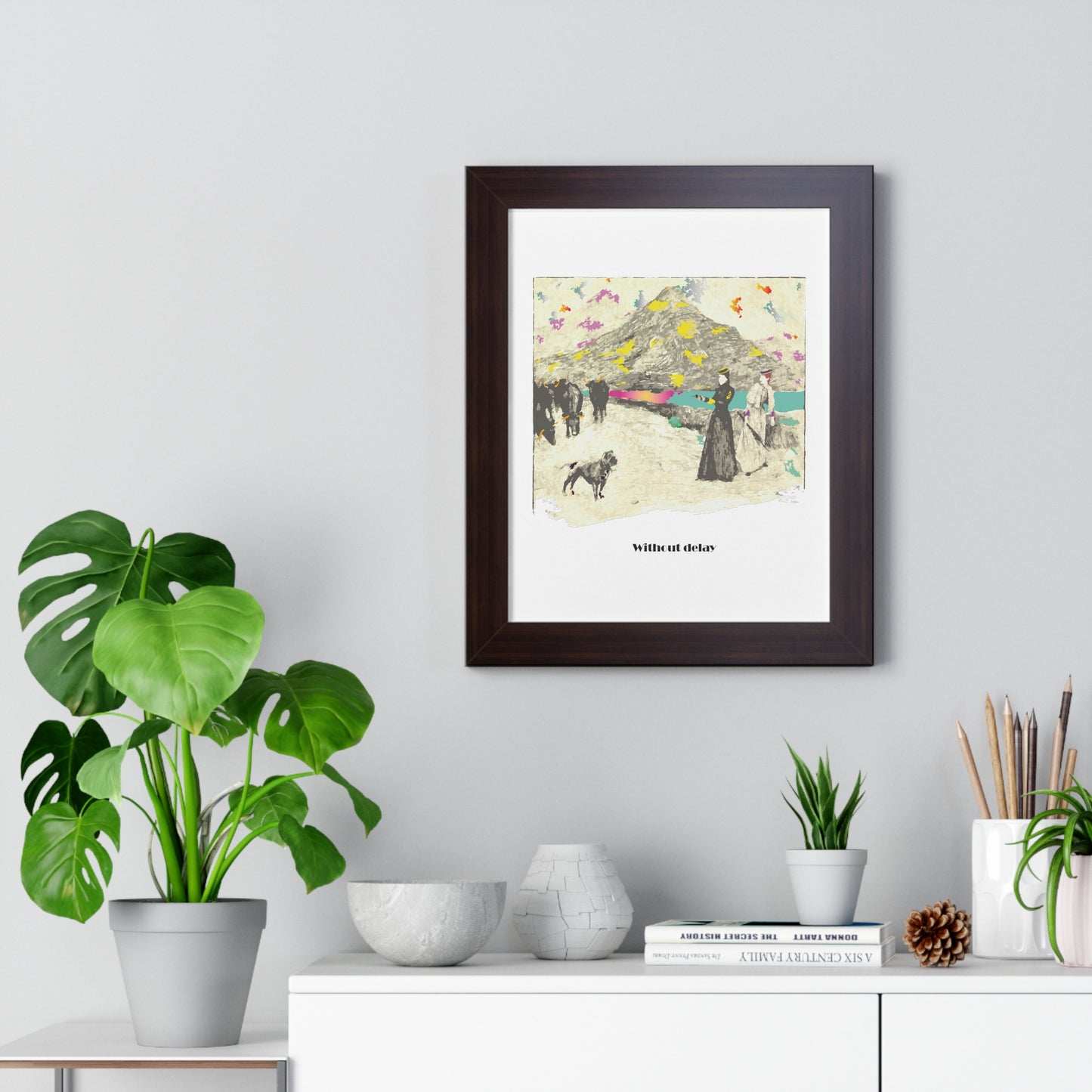 Without Delay Art Framed Vertical Poster