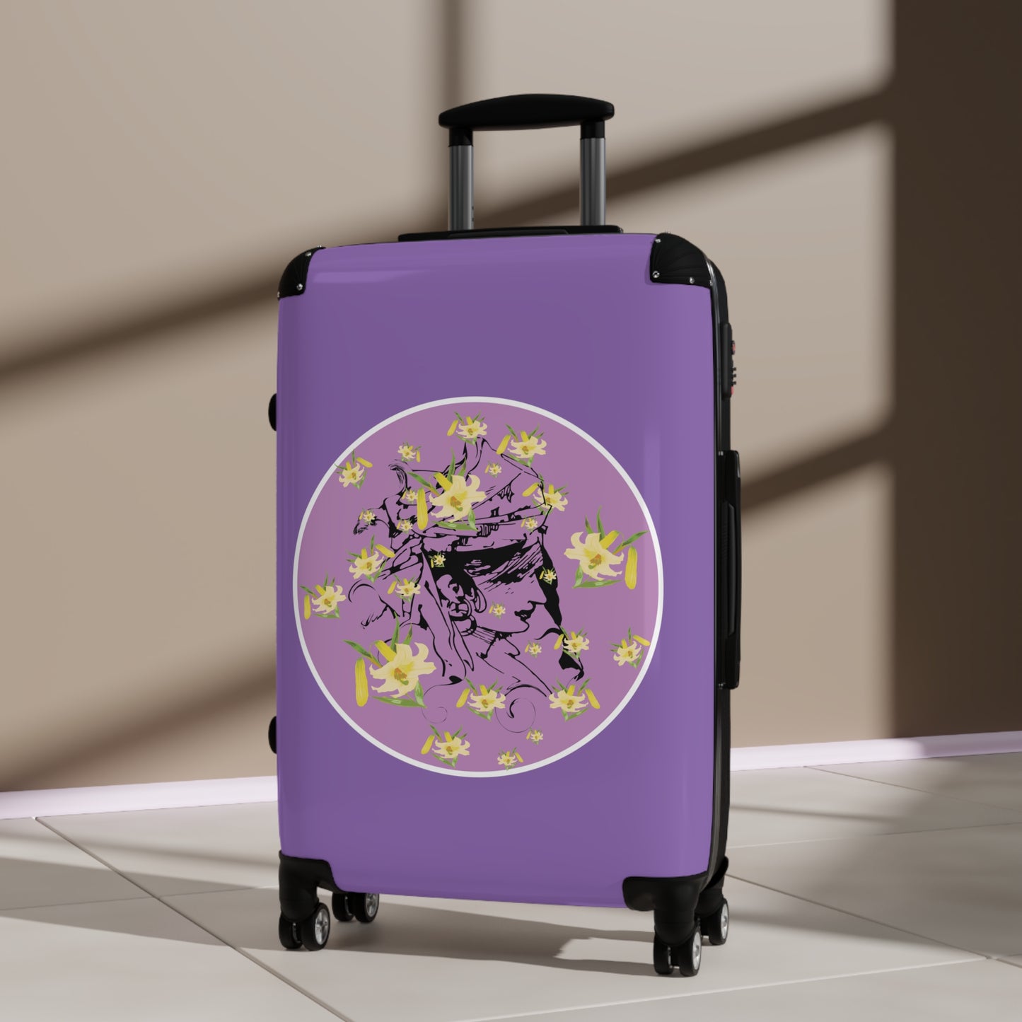 Daffodil Woman Purple Suitcase