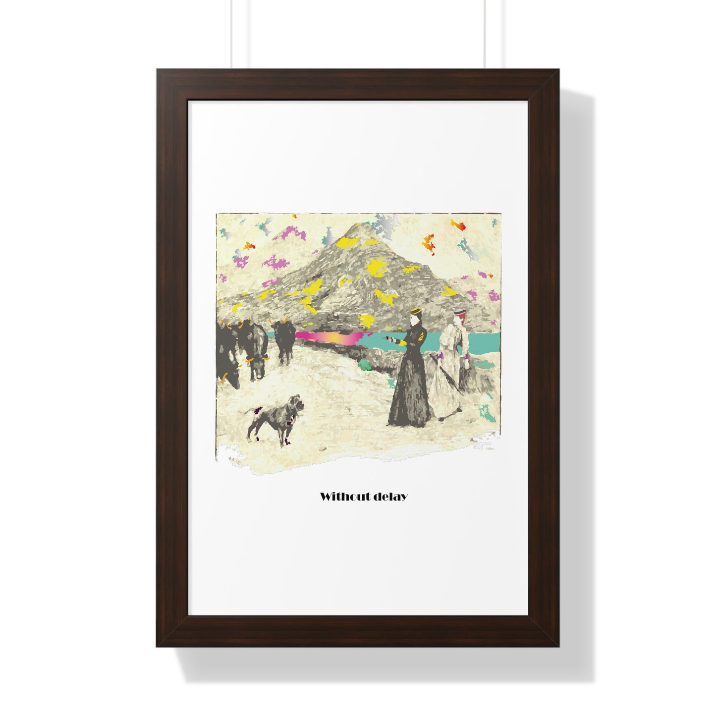 Without Delay Art Framed Vertical Poster