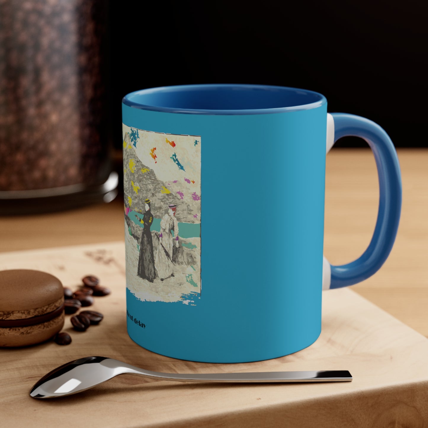 Without Delay Art Accent Coffee Mug, 11oz