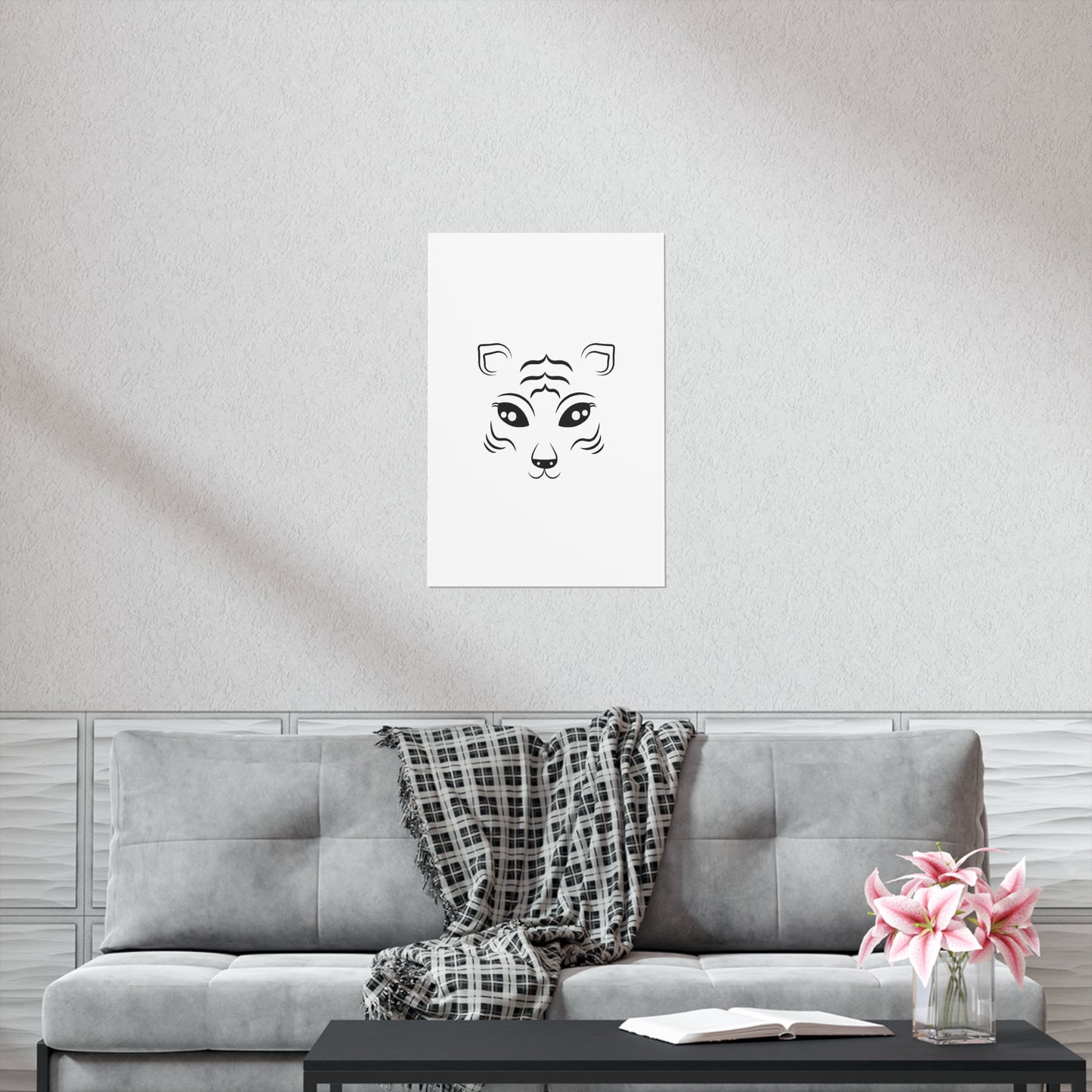 Tiger Face Art Premium Matte Vertical Posters