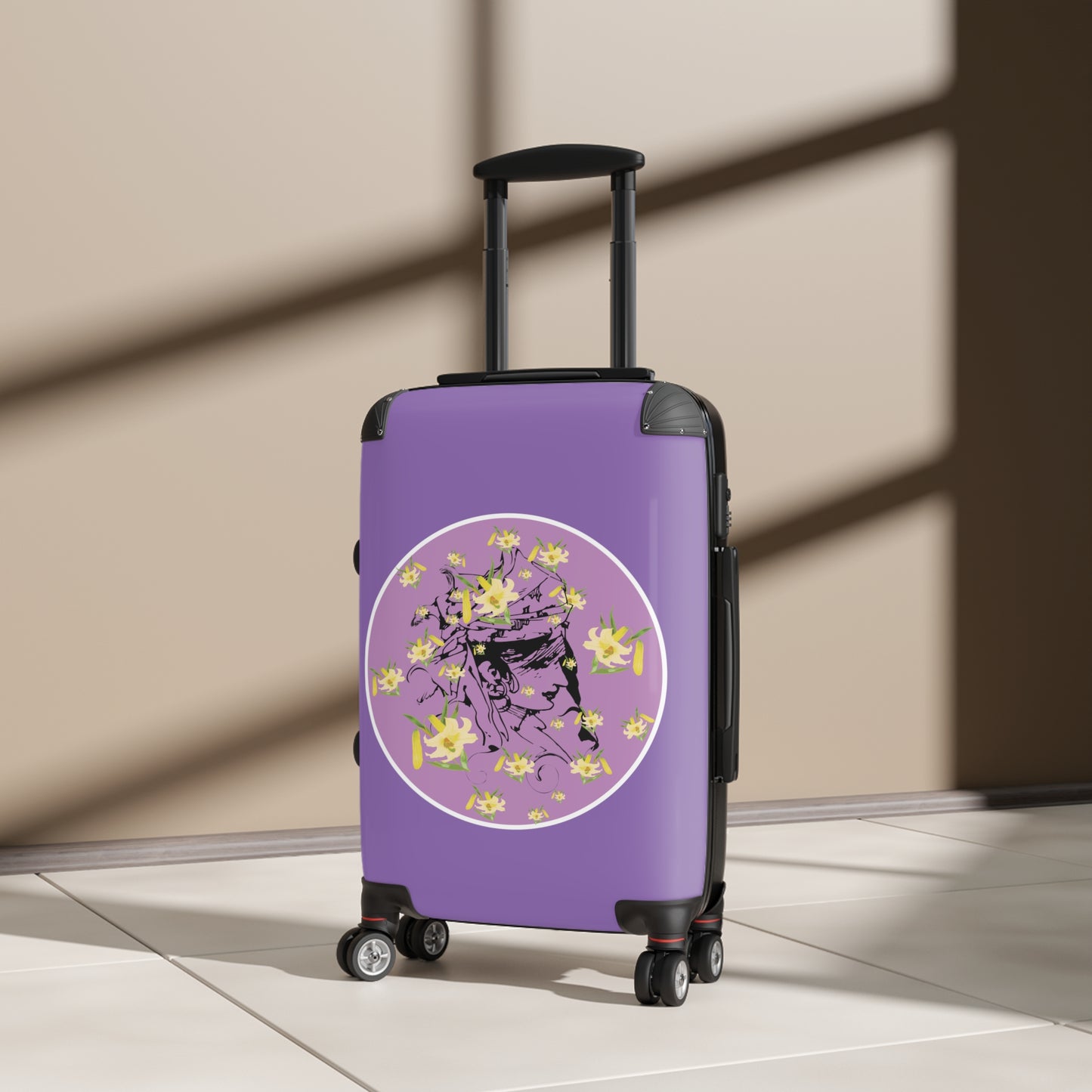 Daffodil Woman Purple Suitcase