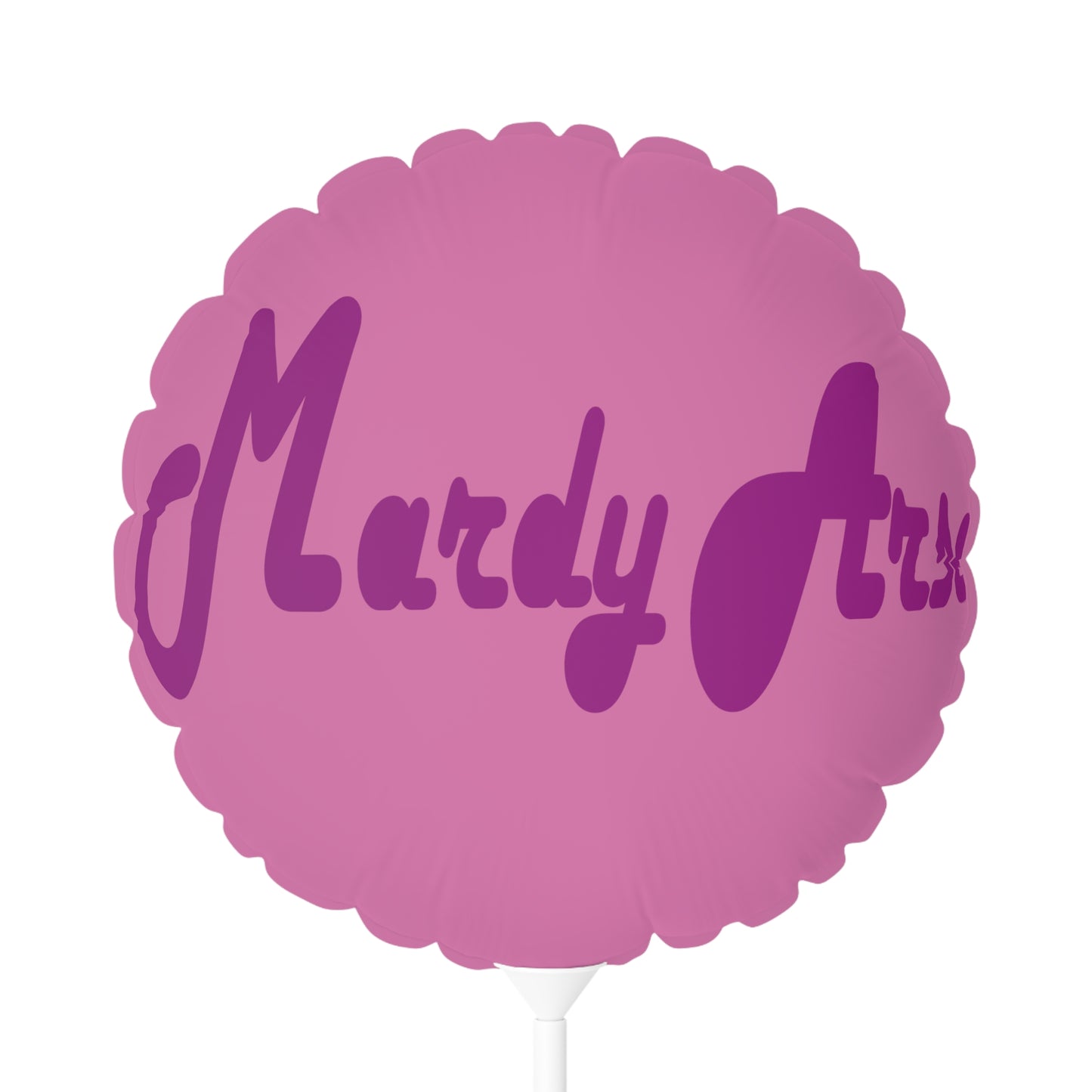 Mardy Arse, Sheffield Dialect Purple Typography Balloon (Round and Heart-shaped), 11"