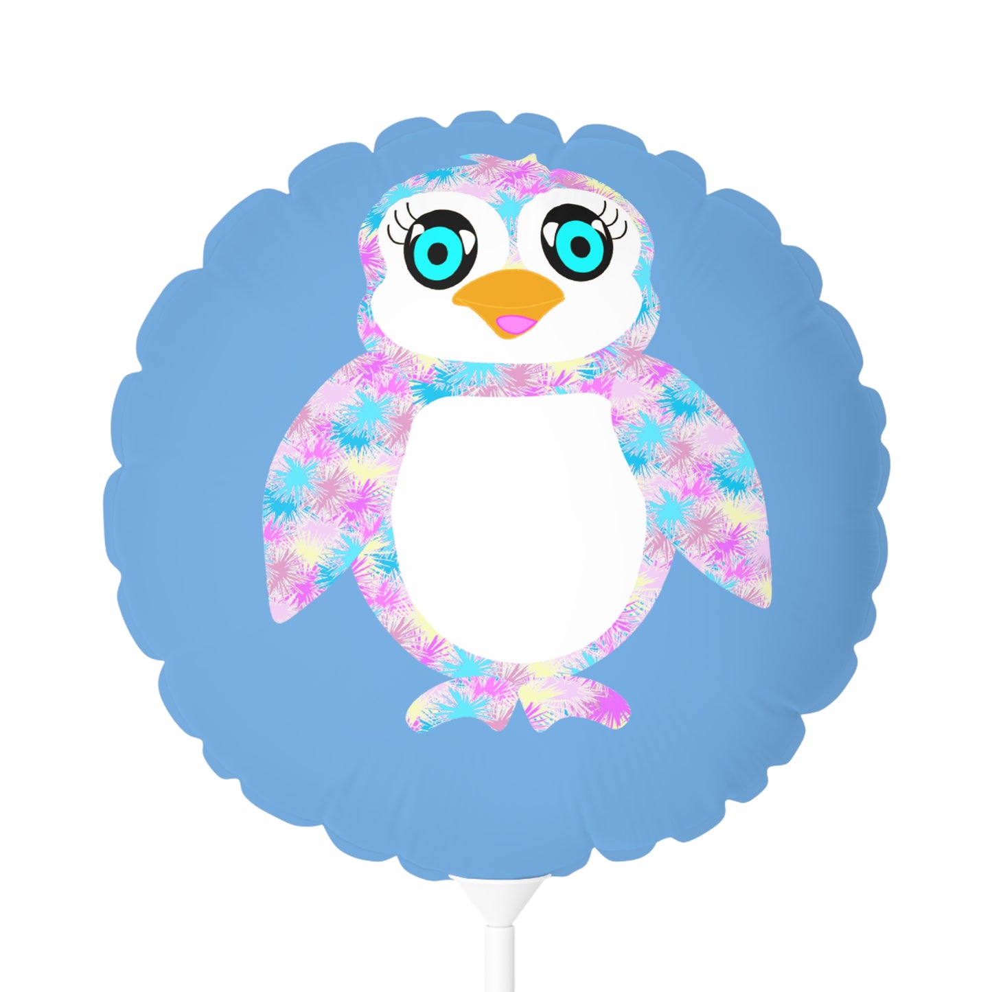 The Penguinie, Light Blue Balloon (Round and Heart-shaped), 11"